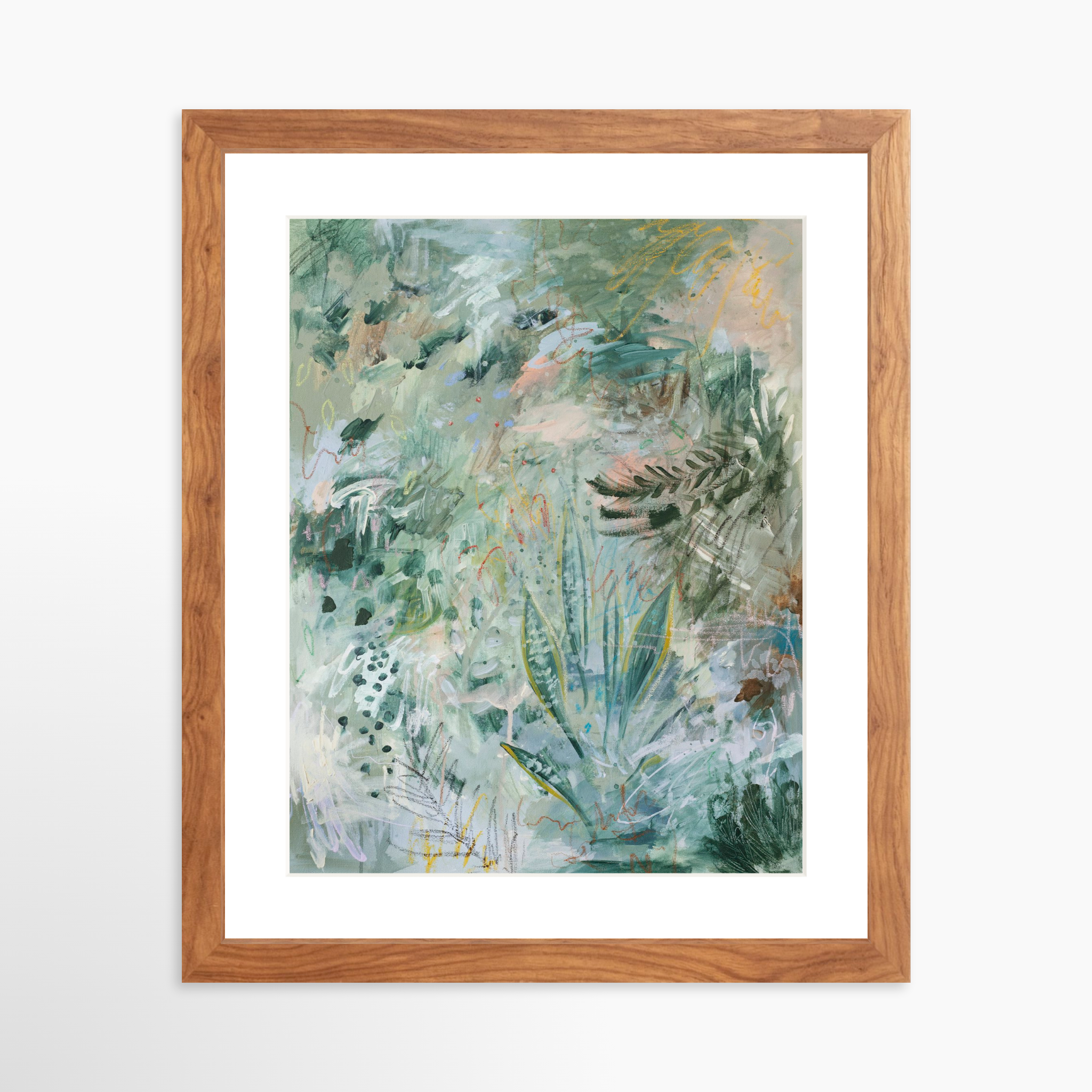 11.14 / Light Walnut Frame + White Mat