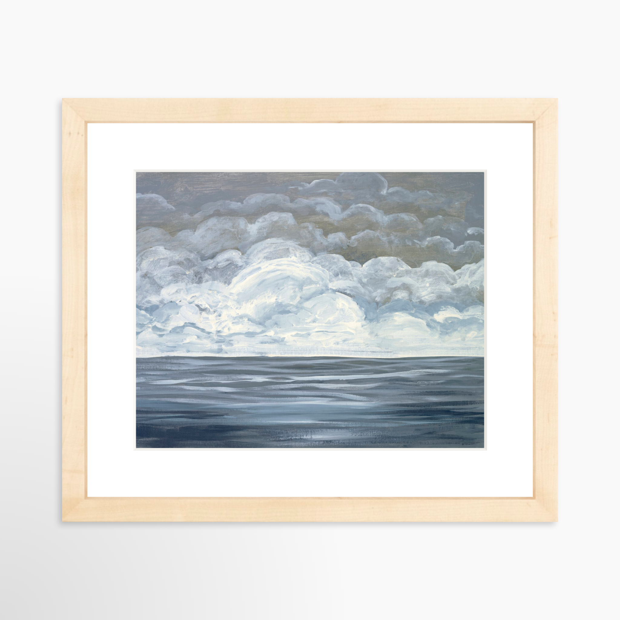 10x8 / Natural Frame + White Mat