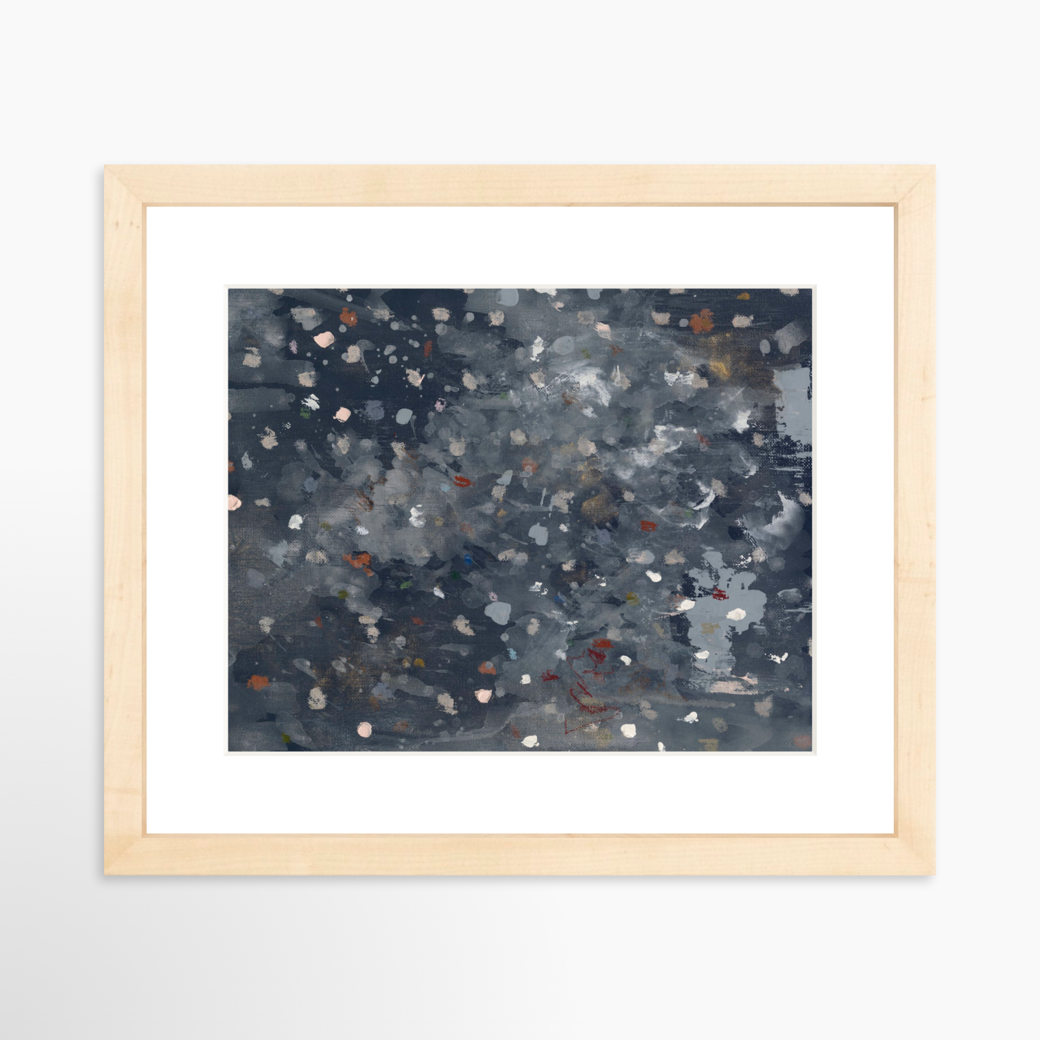 10x8 / Natural Frame + White Mat