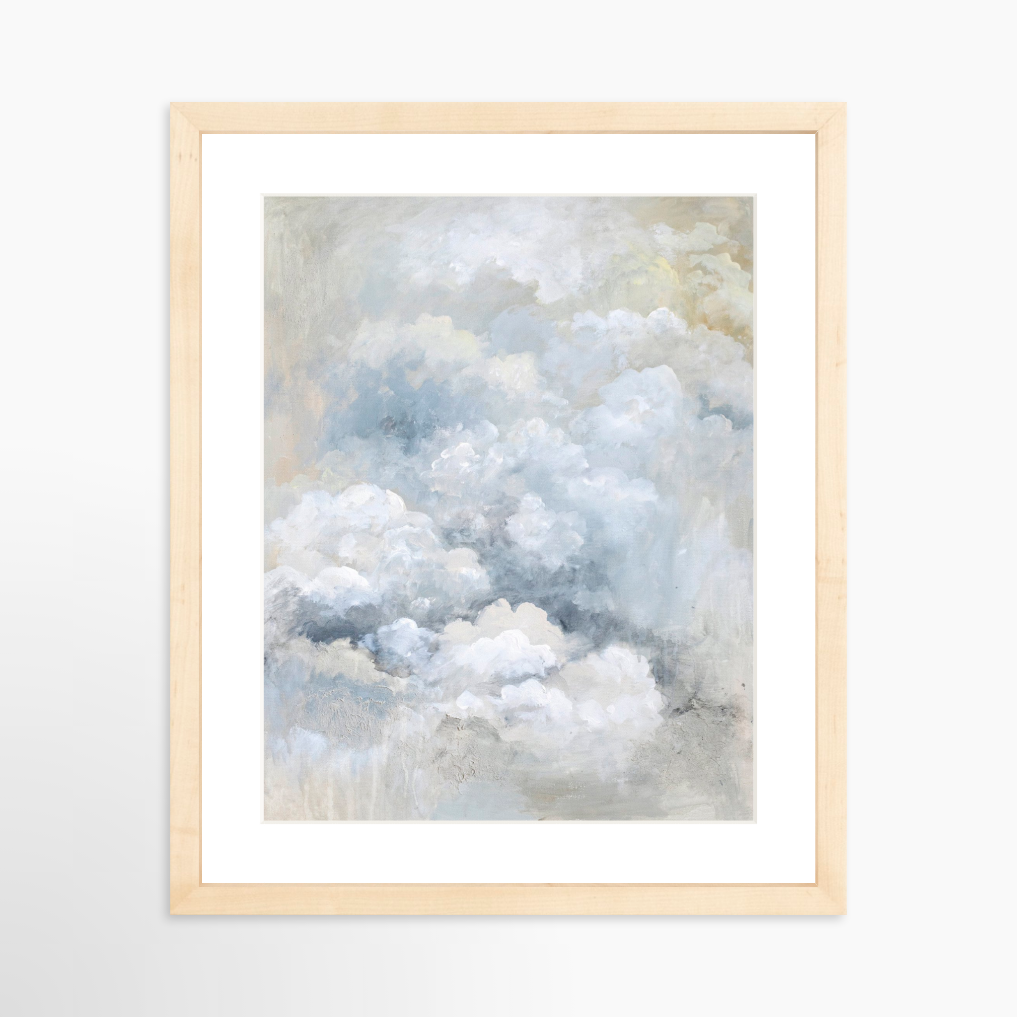 11x14 / Natural Frame + White Mat