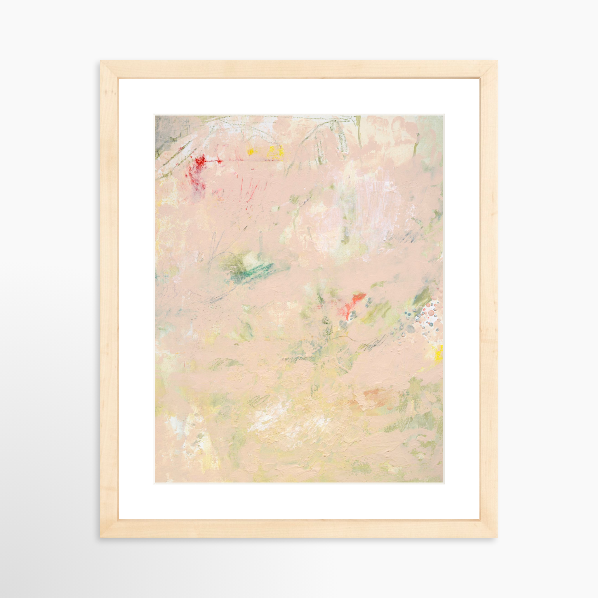 11x14 / Natural Frame + White Mat