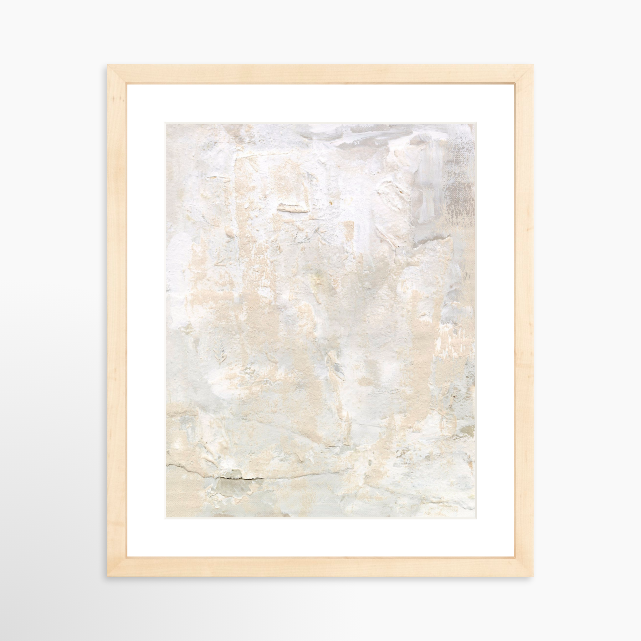 11x14 / Natural Frame + White Mat