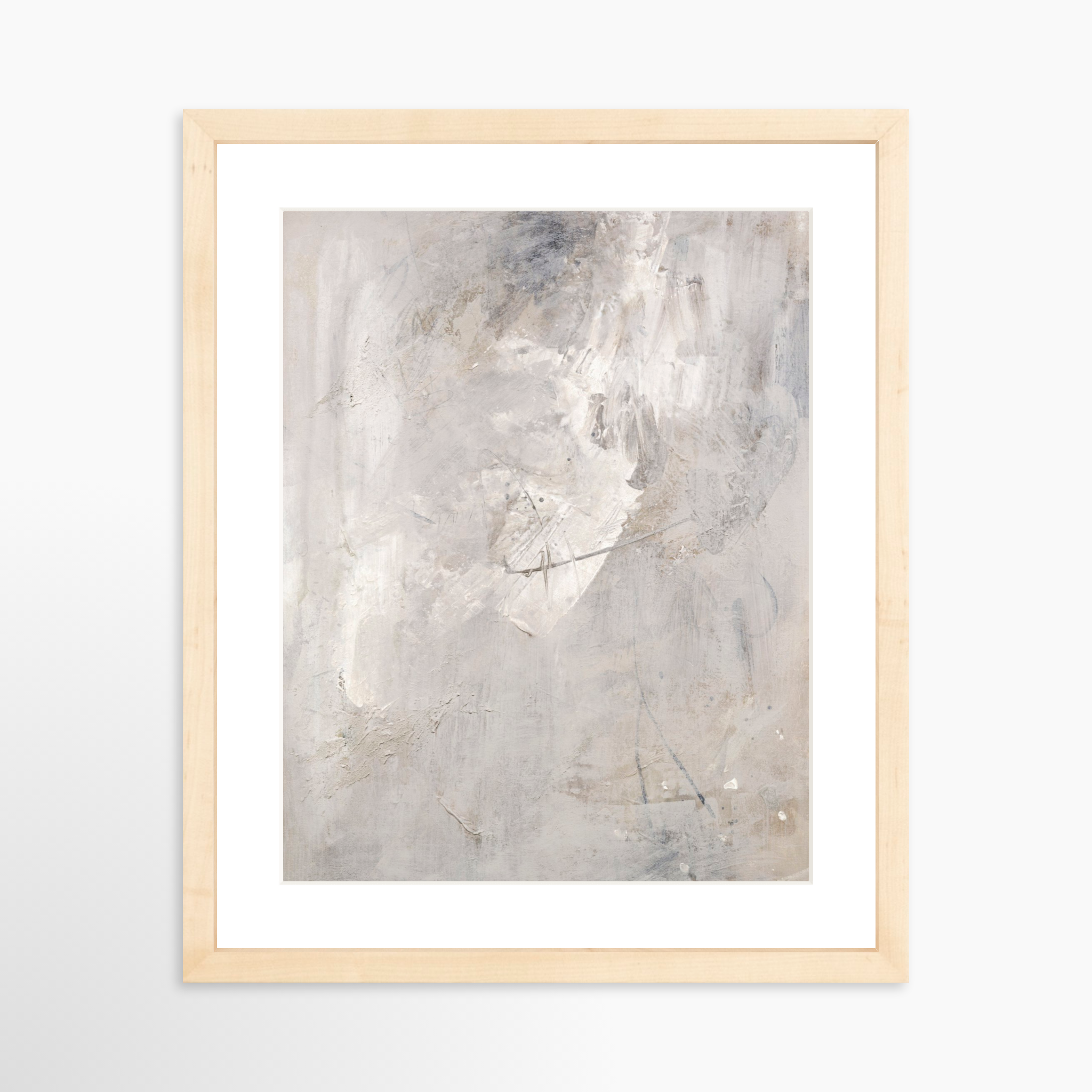 11x14 / Natural Frame + White Mat