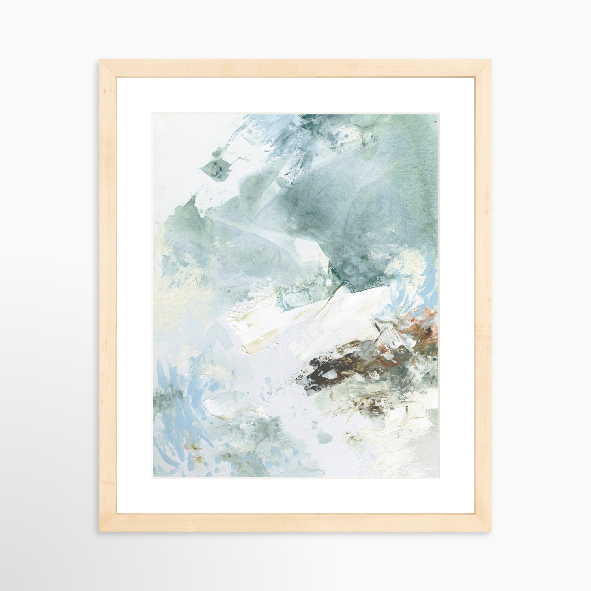 11x14 / Natural Frame + White Mat