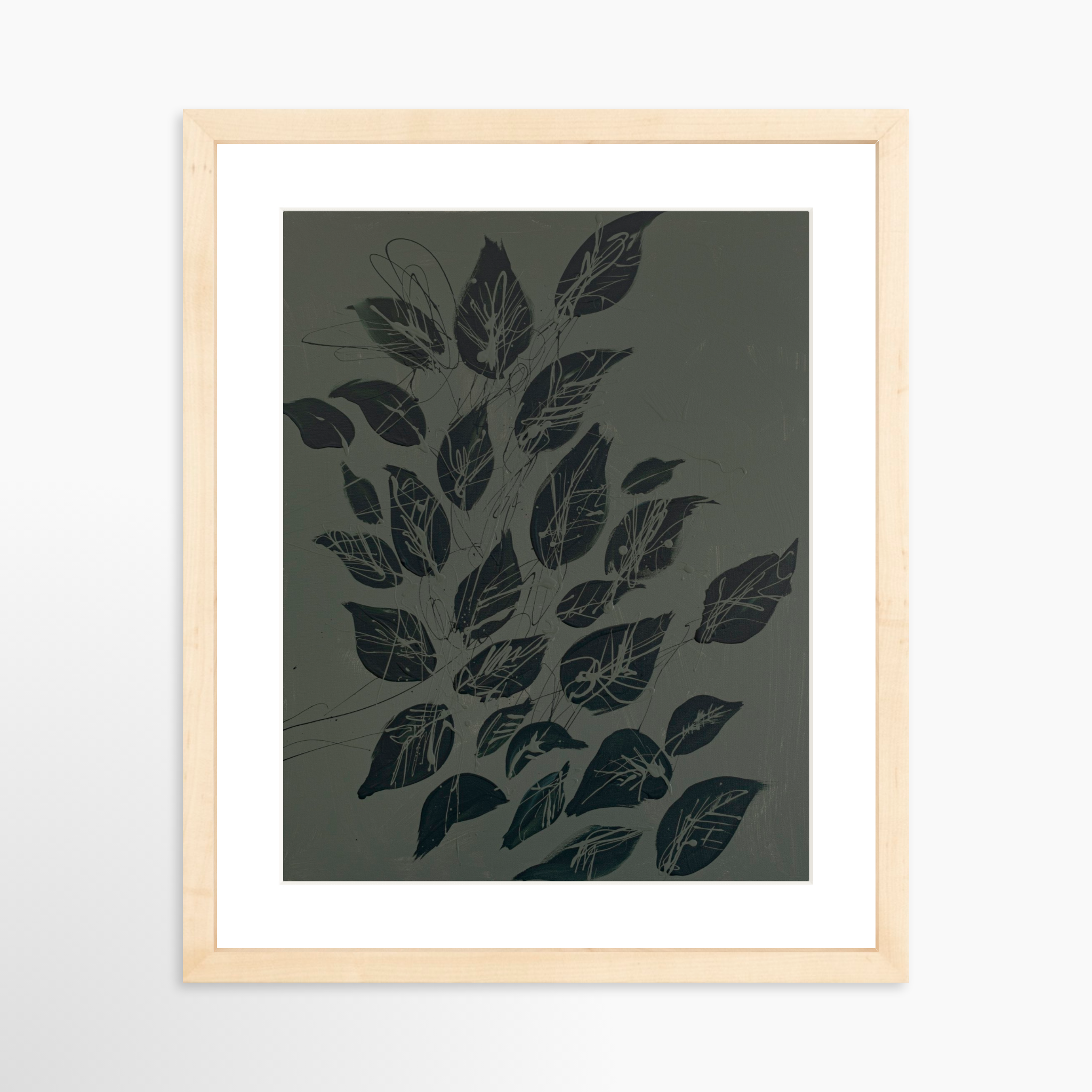 11x14 / Natural Frame + White Mat