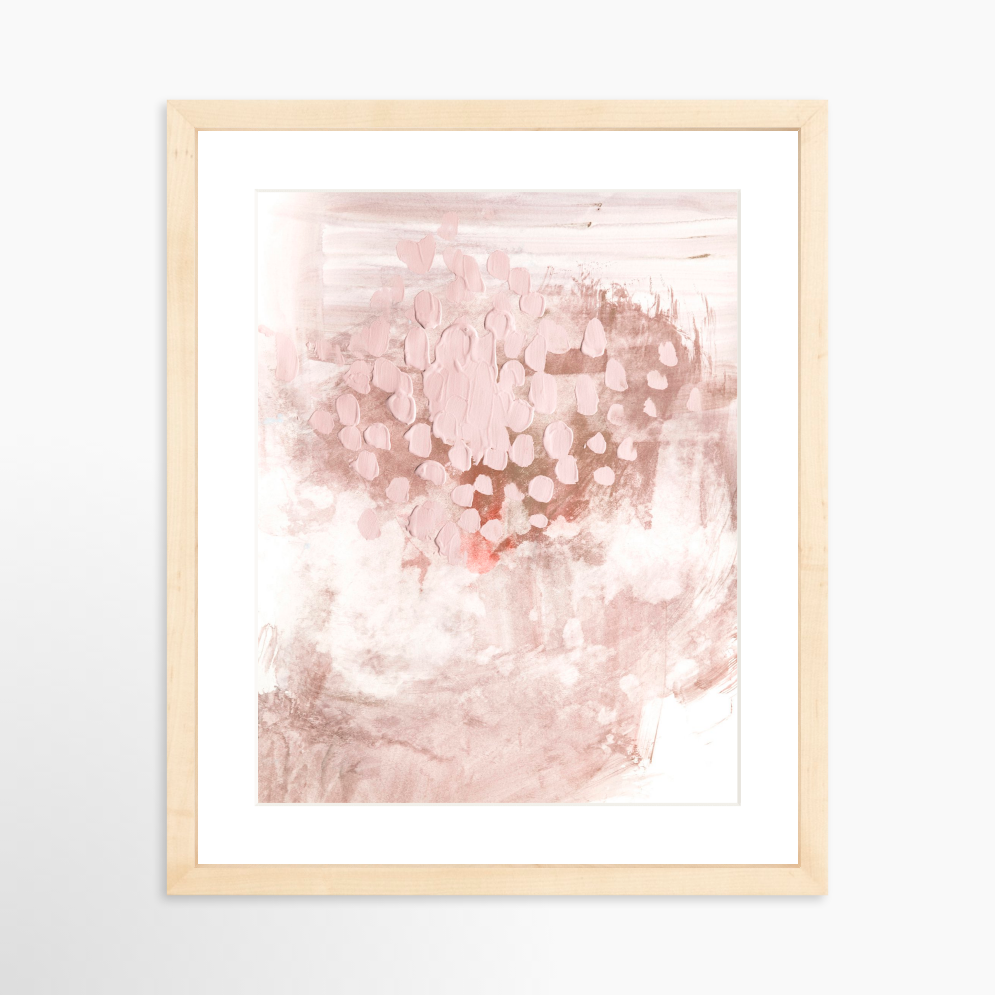 11x14 / Natural Frame + White Mat