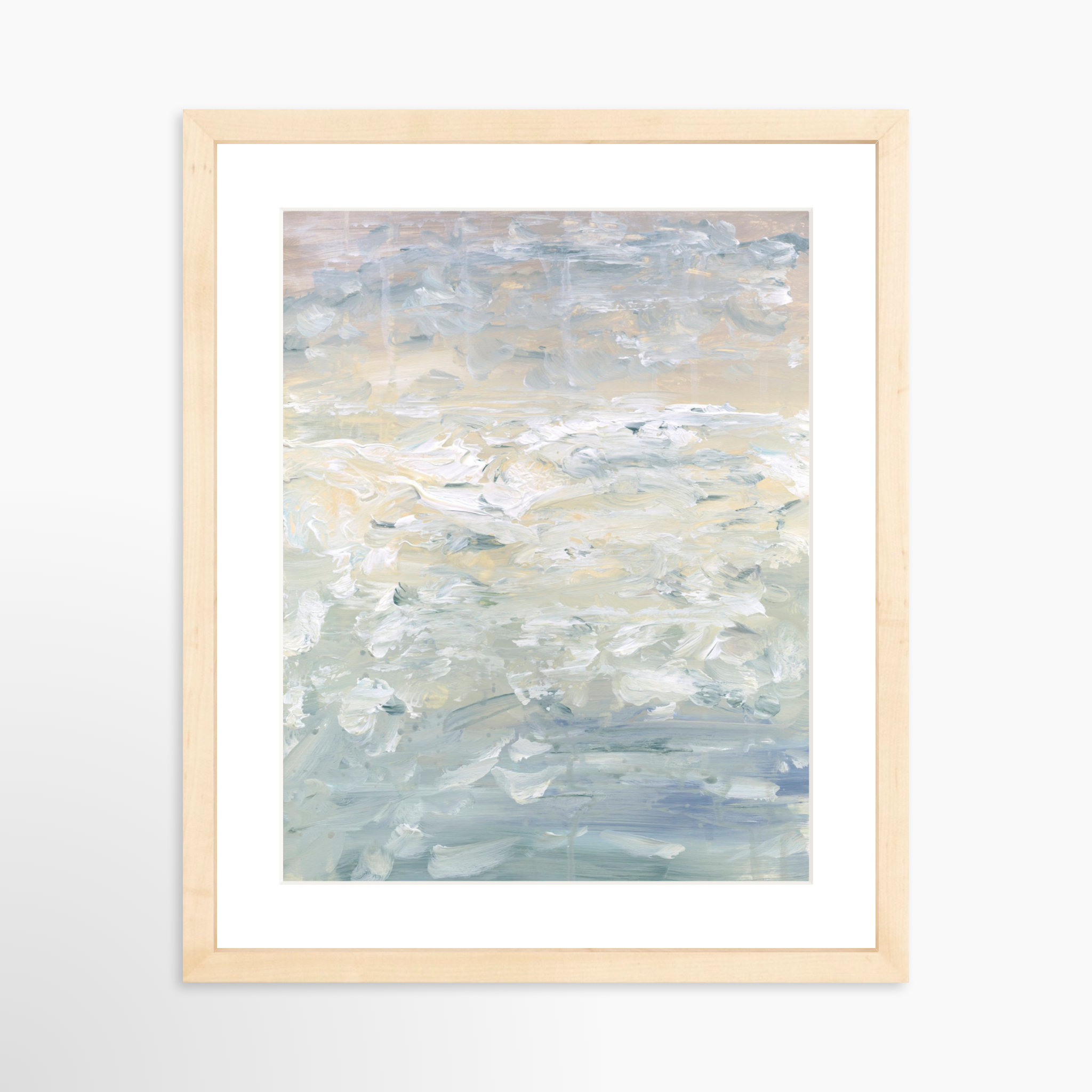 11x14 / Natural Frame + White Mat