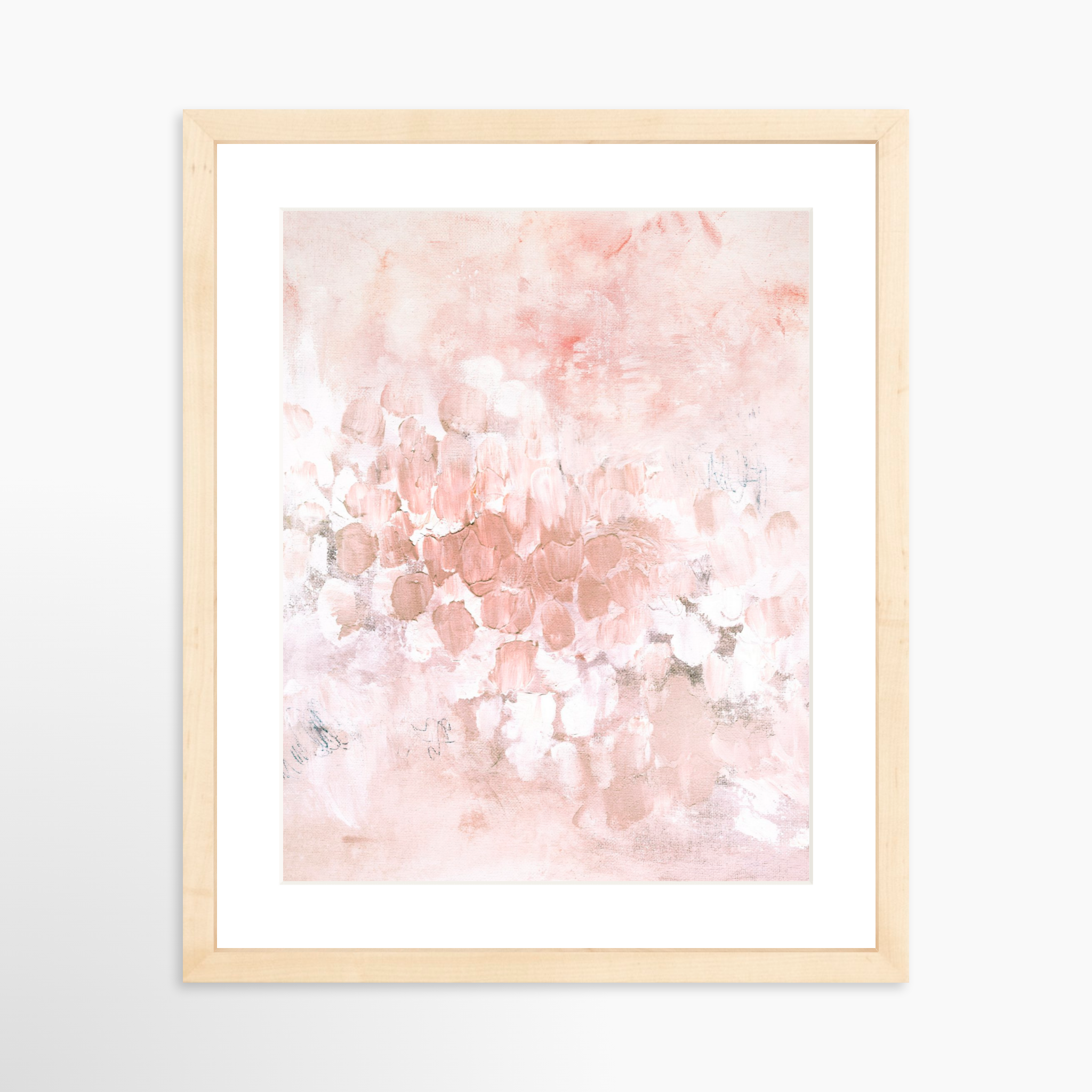 11x14 / Natural Frame + White Mat