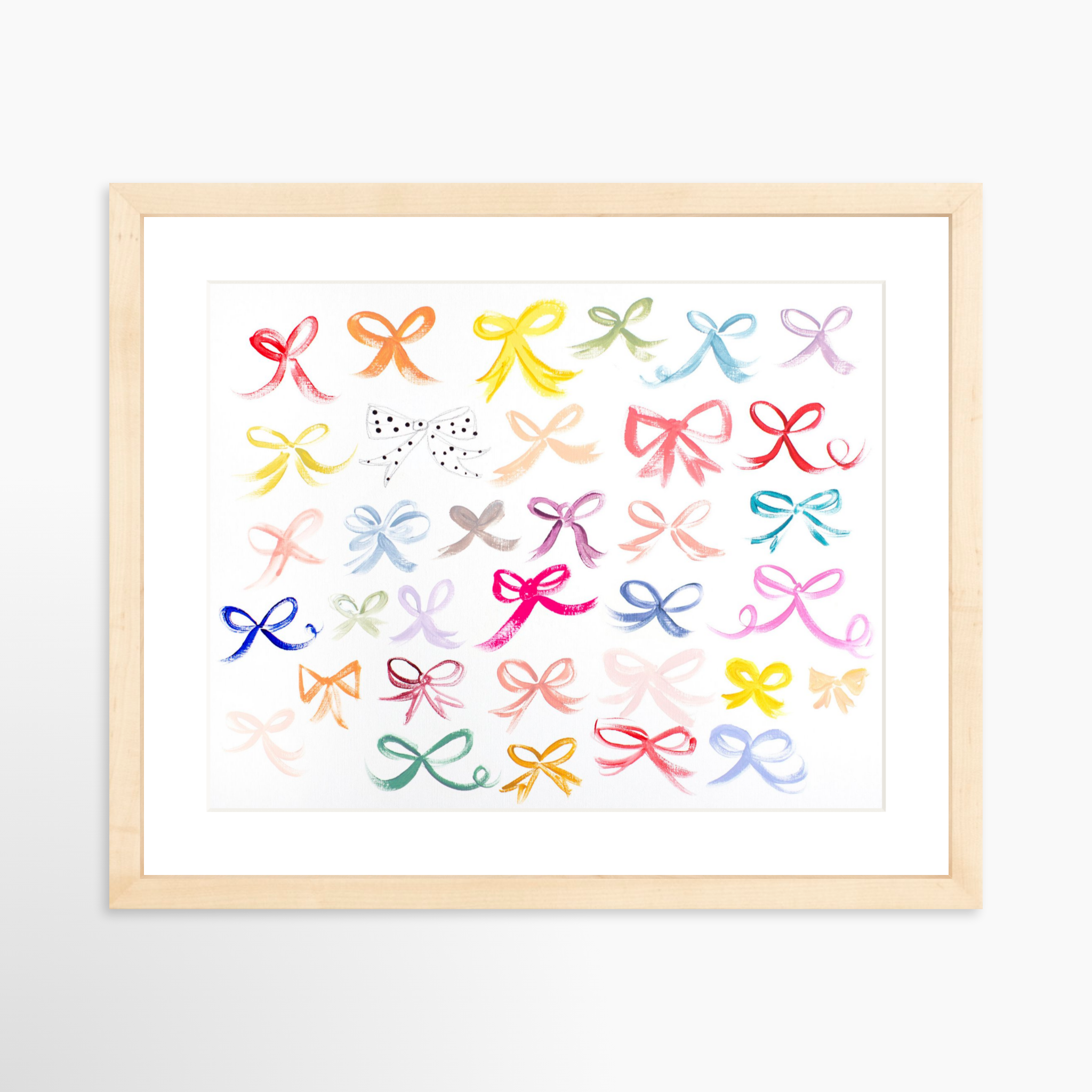 14x11 / Natural Frame + White Mat