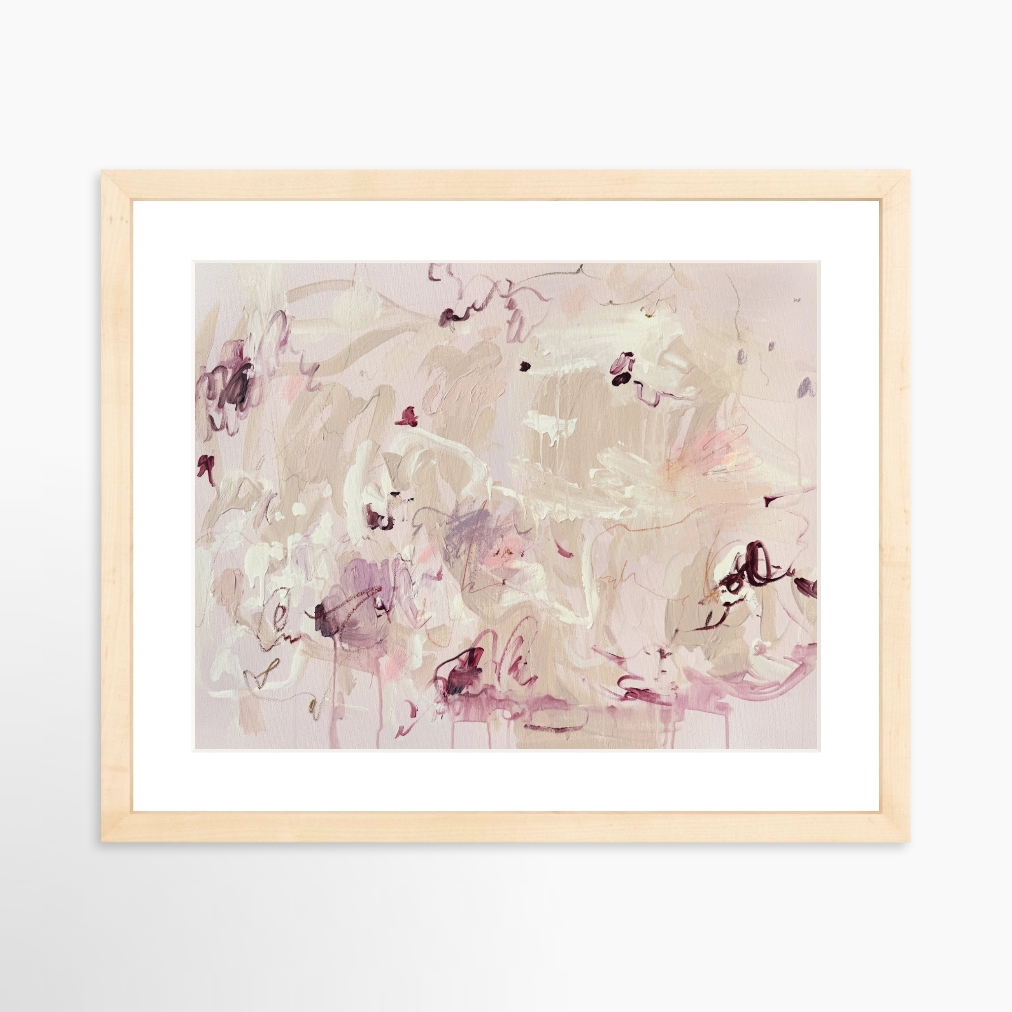 14x11 / Natural Frame + White Mat