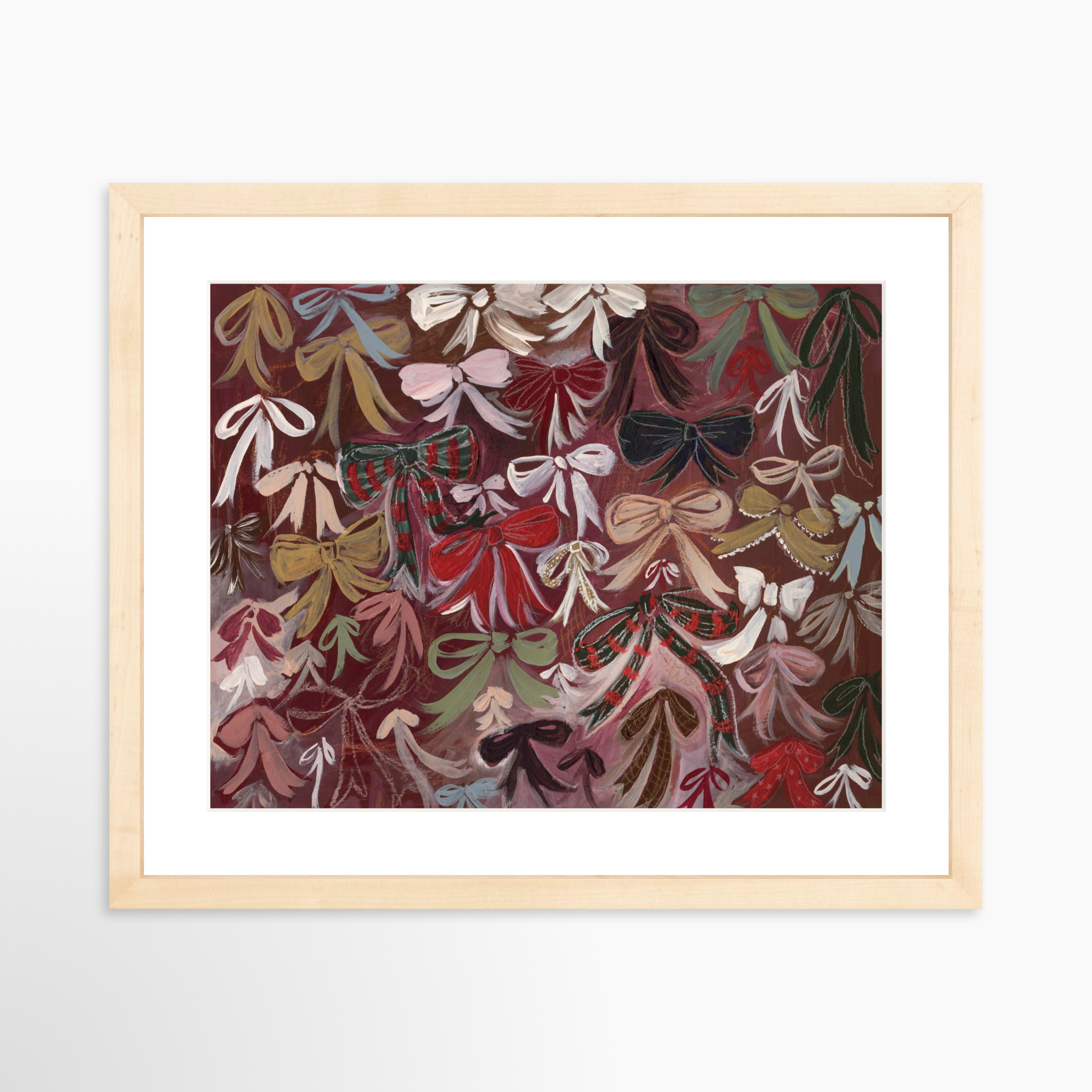 14x11 / Natural Frame + White Mat