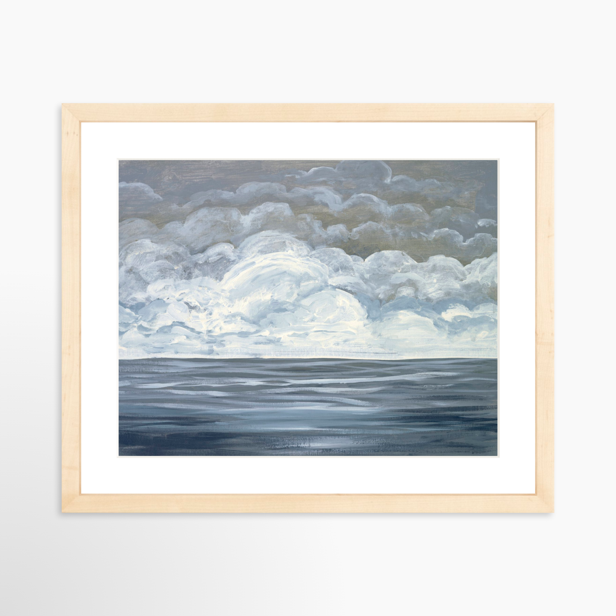 14x11 / Natural Frame + White Mat
