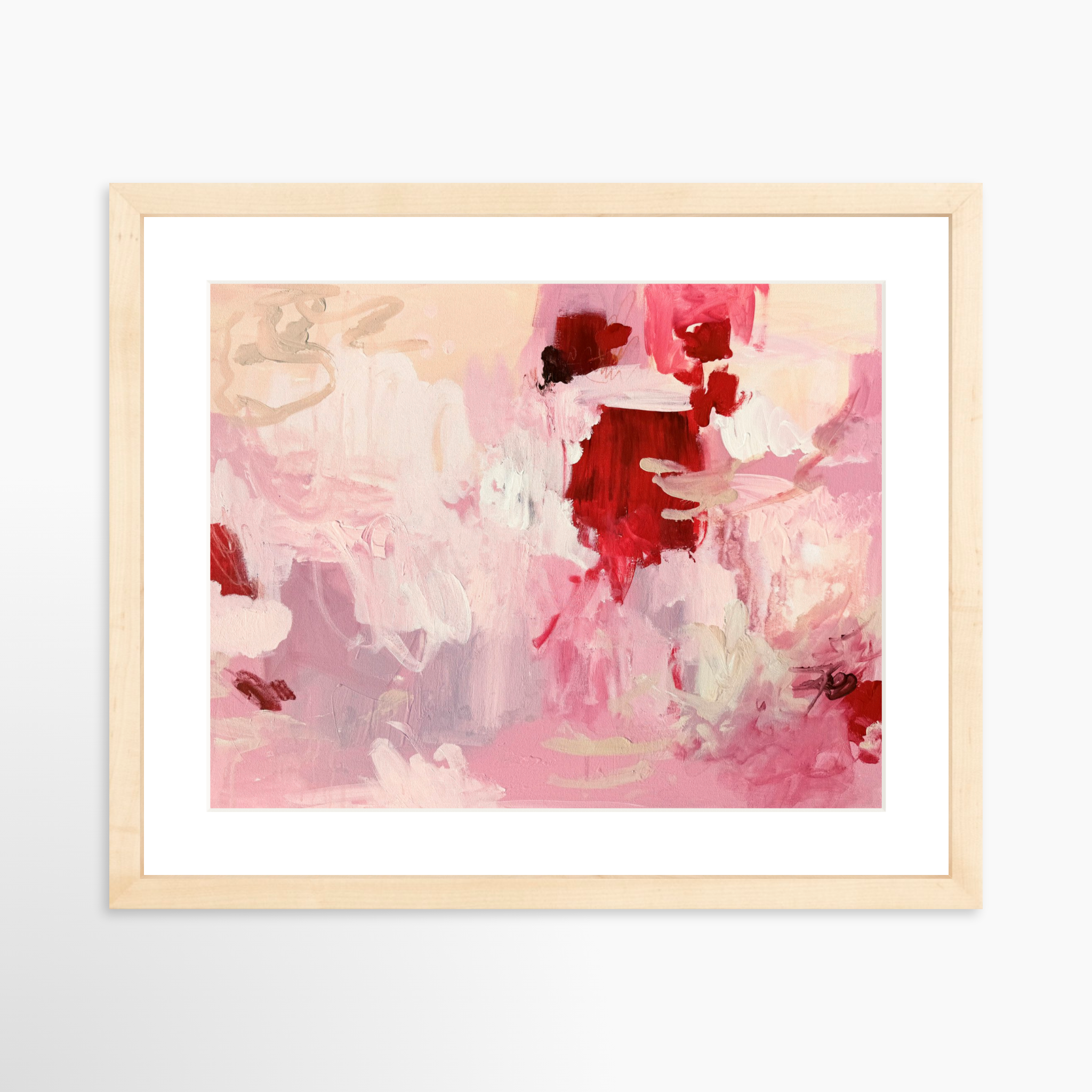 14x11 / Natural Frame + White Mat