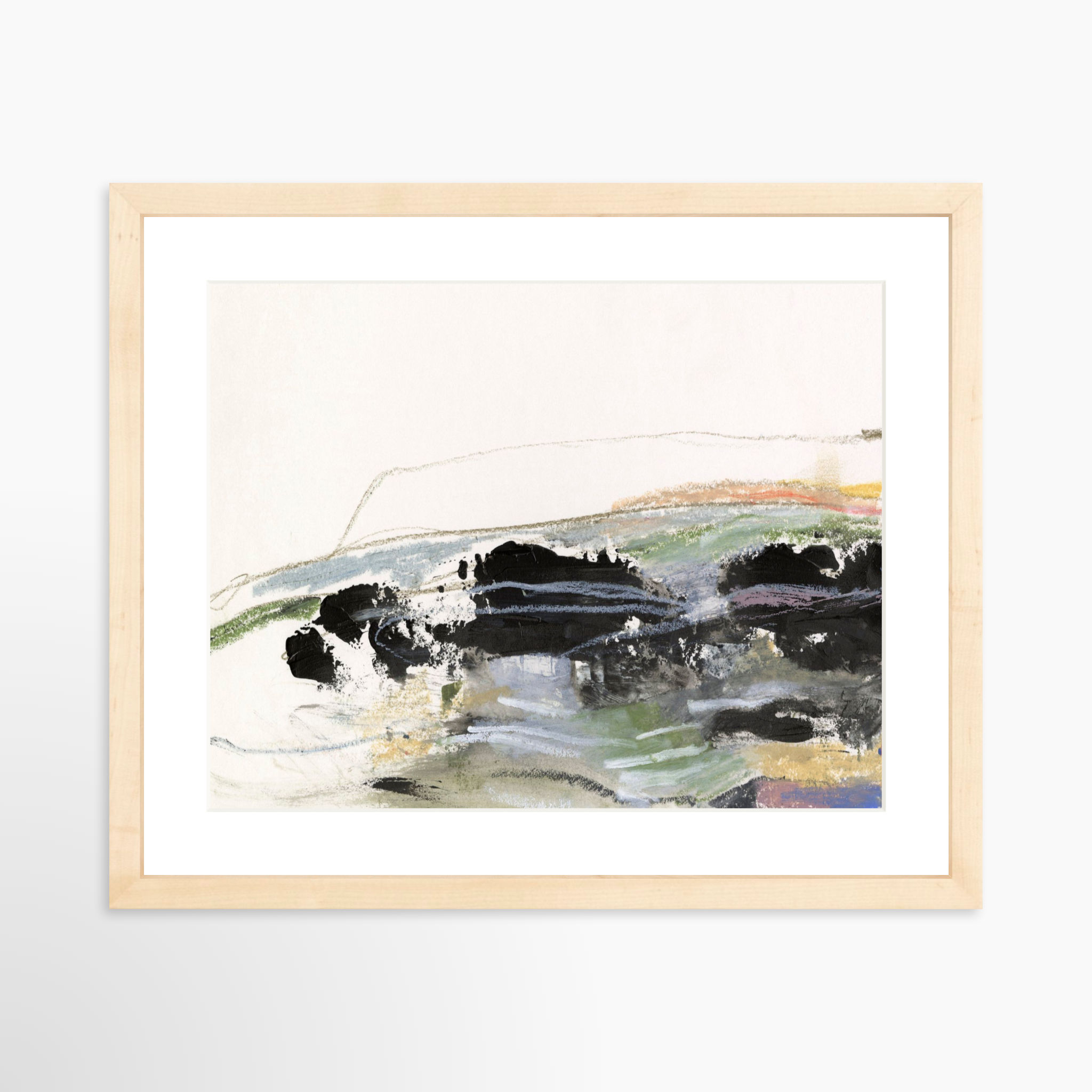 14x11 / Natural Frame + White Mat