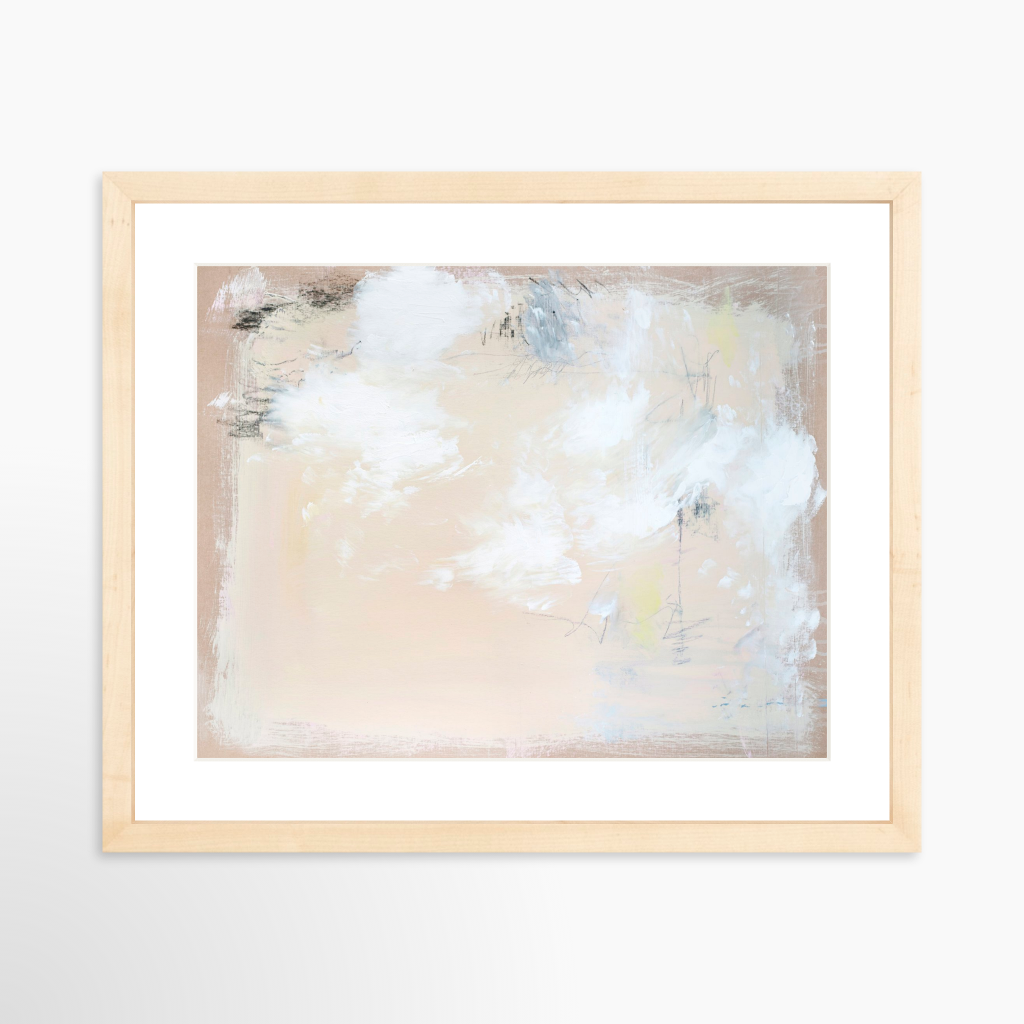 14x11 / Natural Frame + White Mat