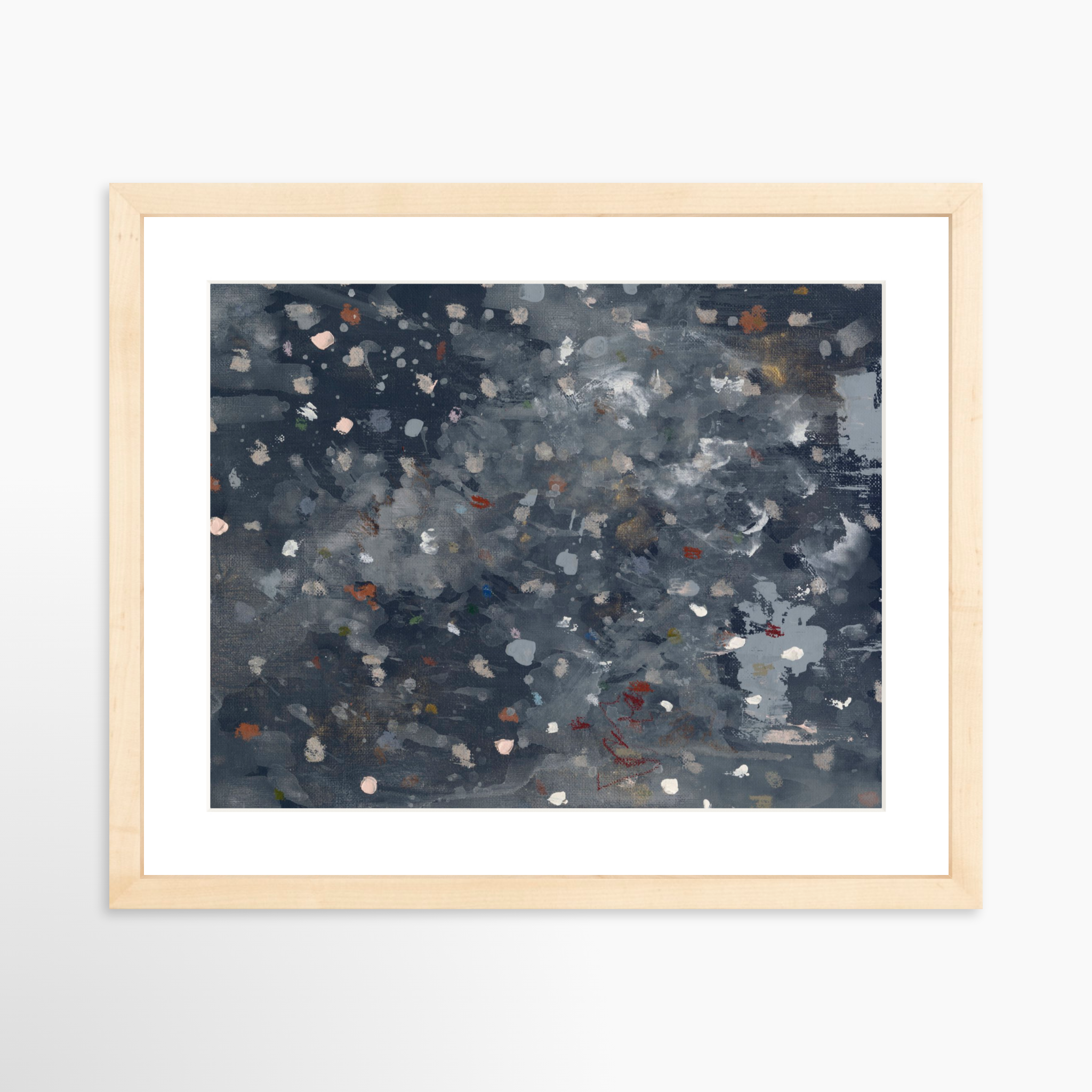 14x11 / Natural Frame + White Mat