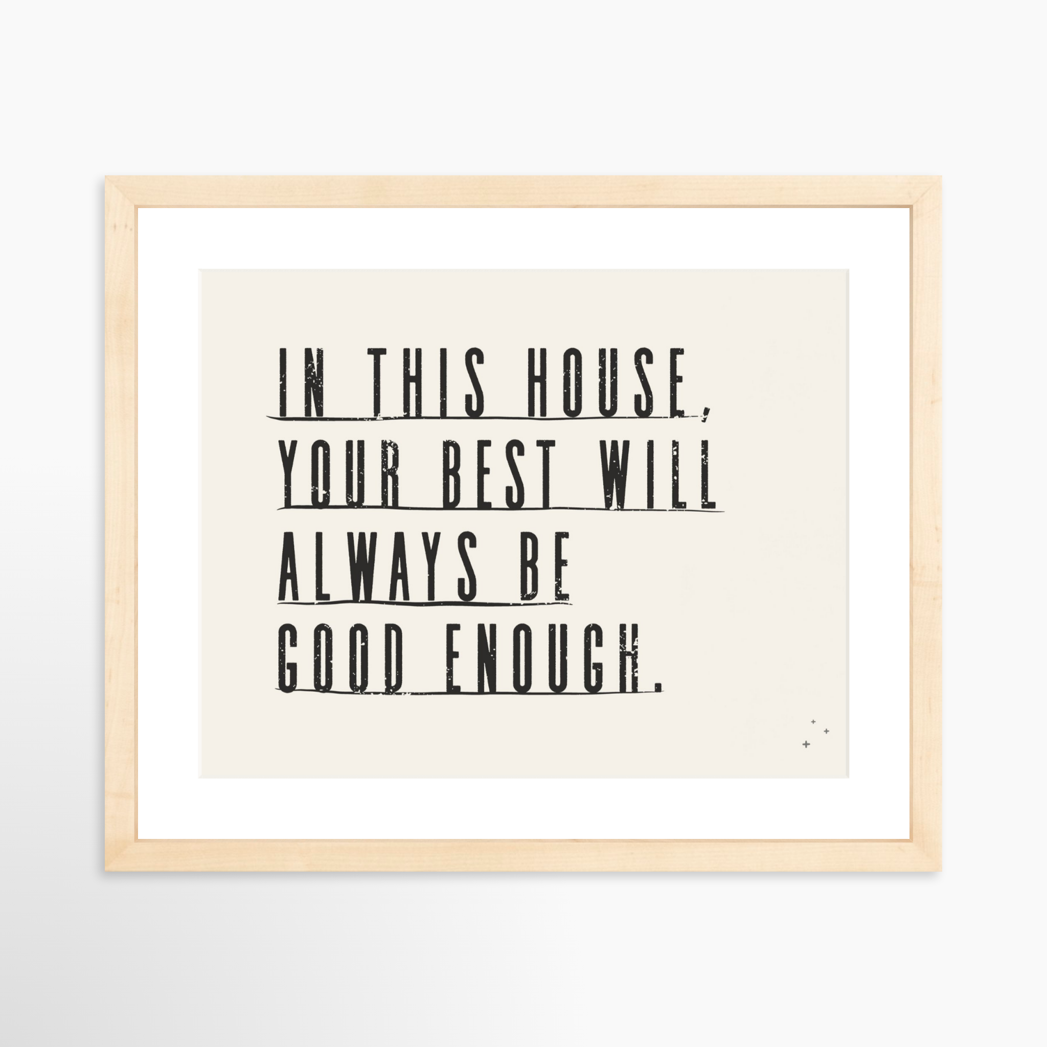 14x11 / Natural Frame + White Mat