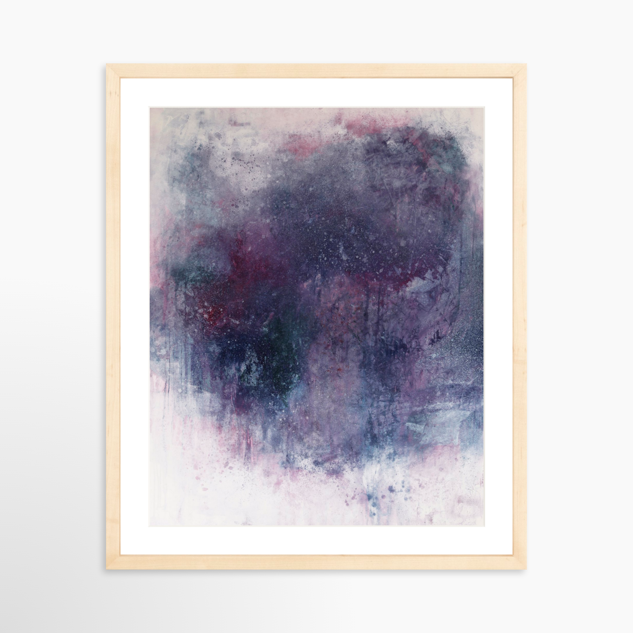 16x20 / Natural Frame + White Mat