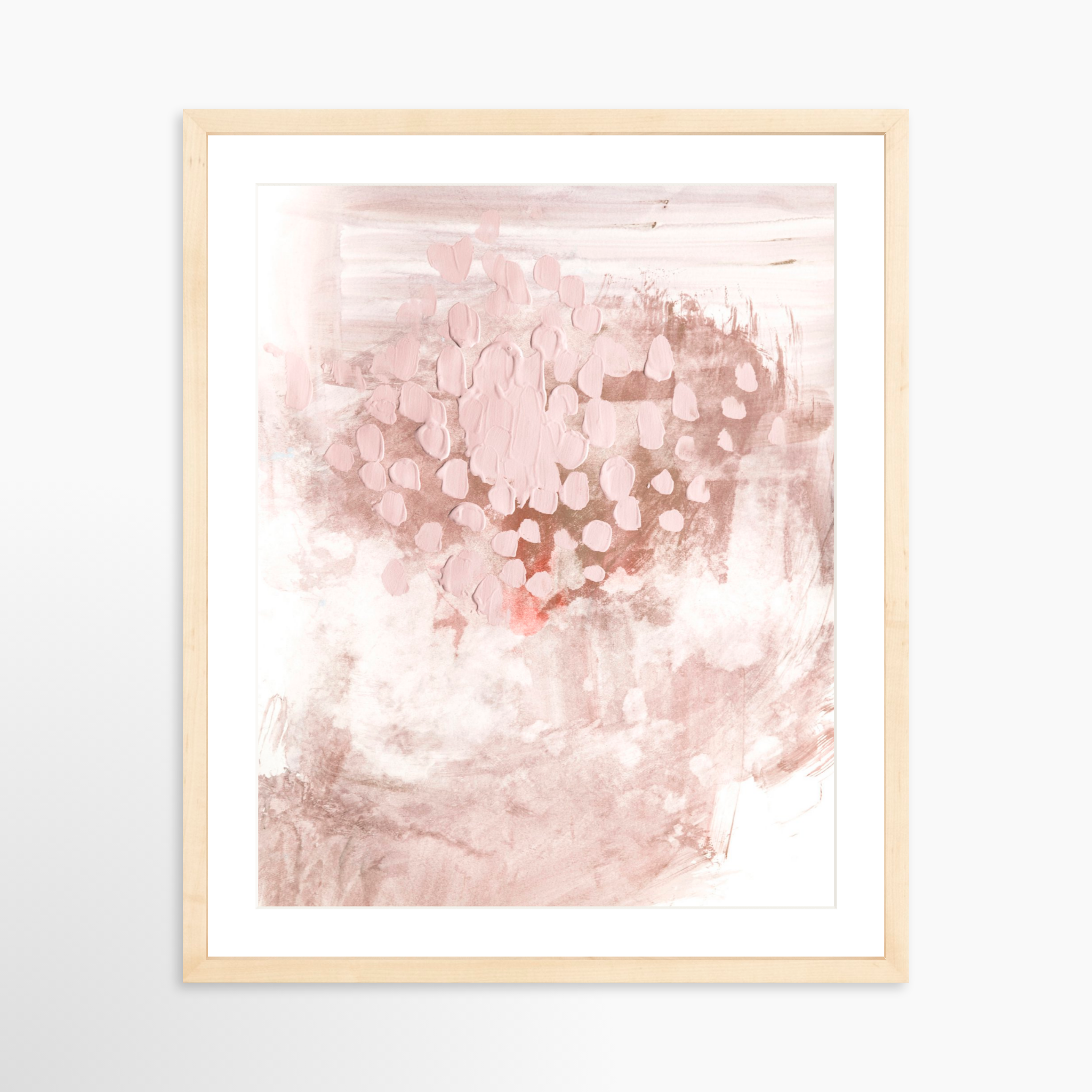 16x20 / Natural Frame + White Mat