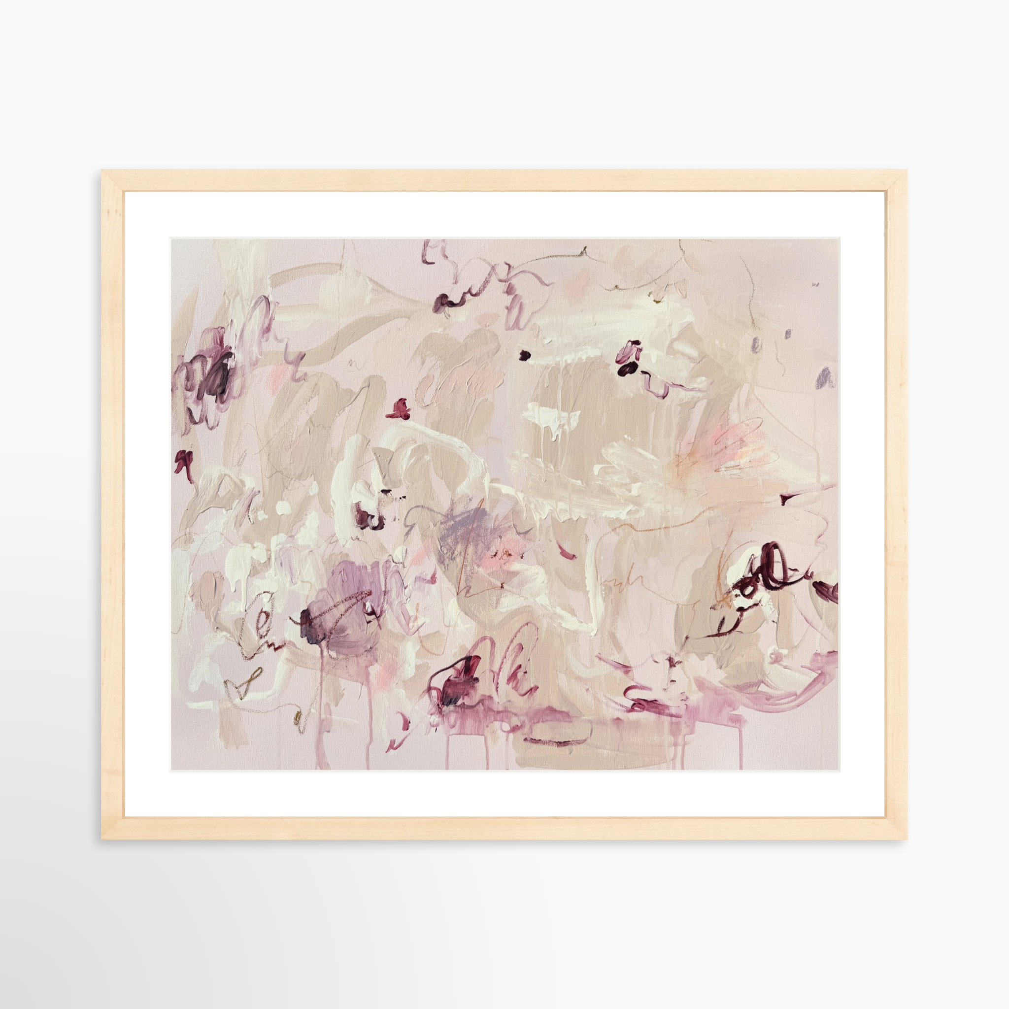 20x16 / Natural Frame + White Mat