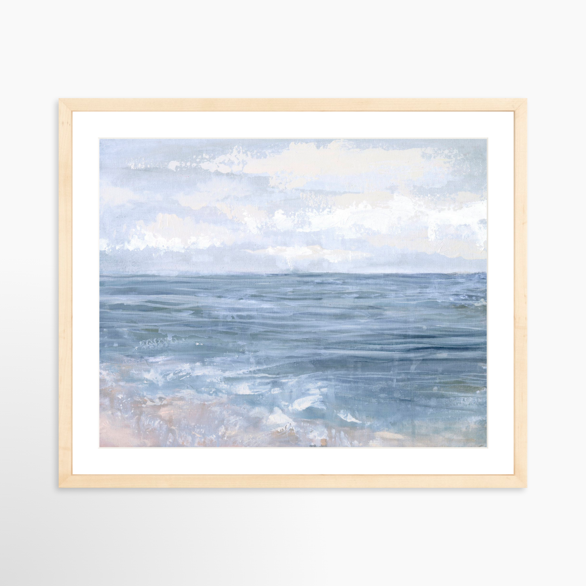 20x16 / Natural Frame + White Mat