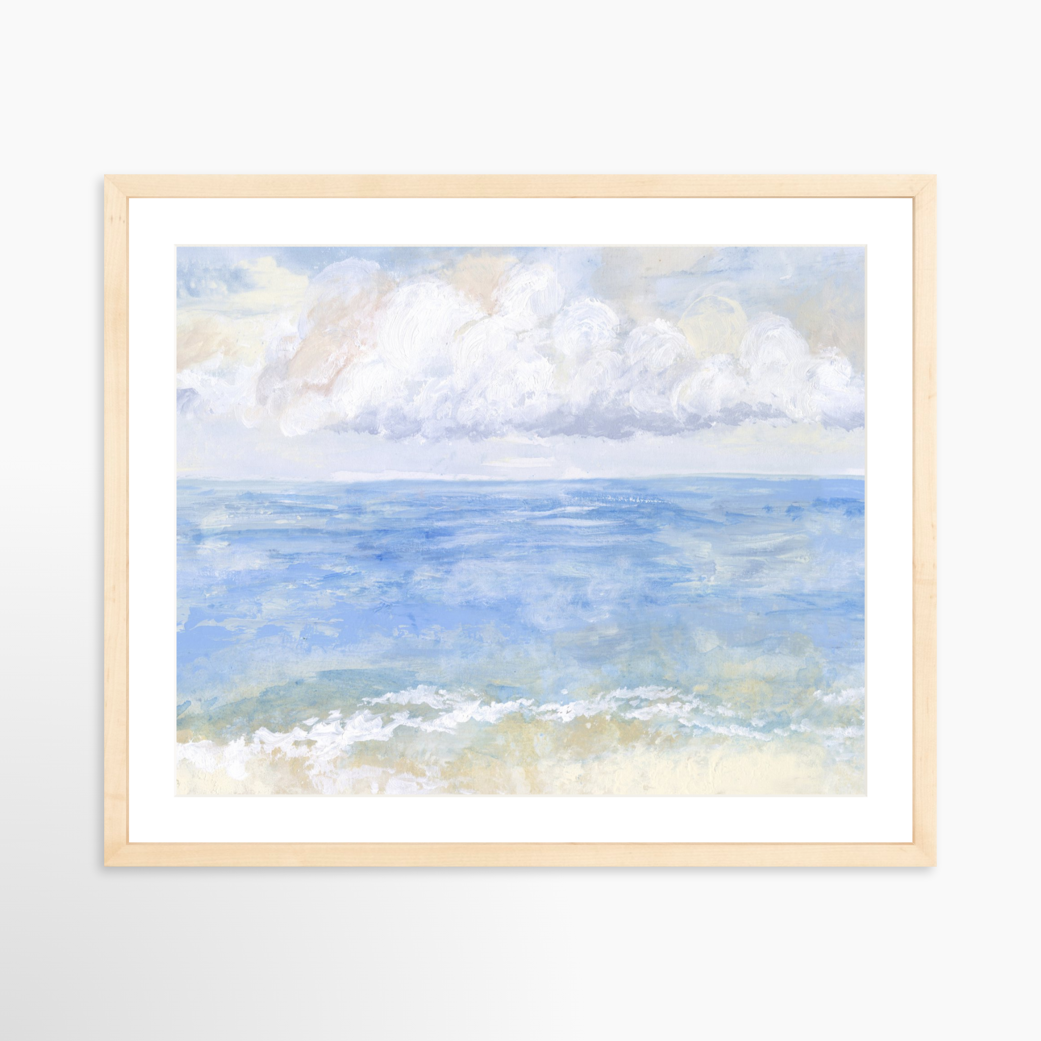 20x16 / Natural Frame + White Mat