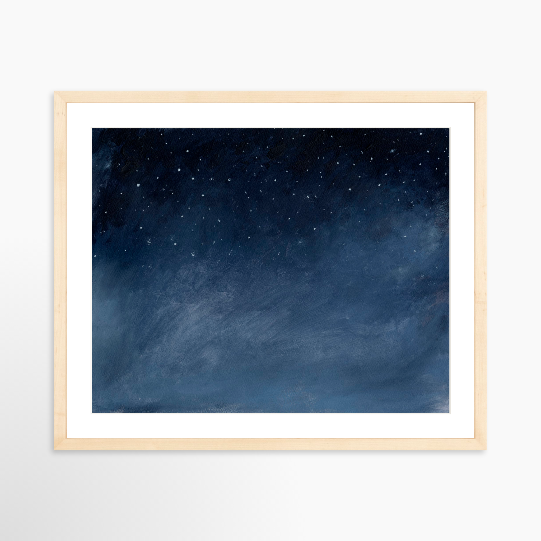 20x16 / Natural Frame + White Mat