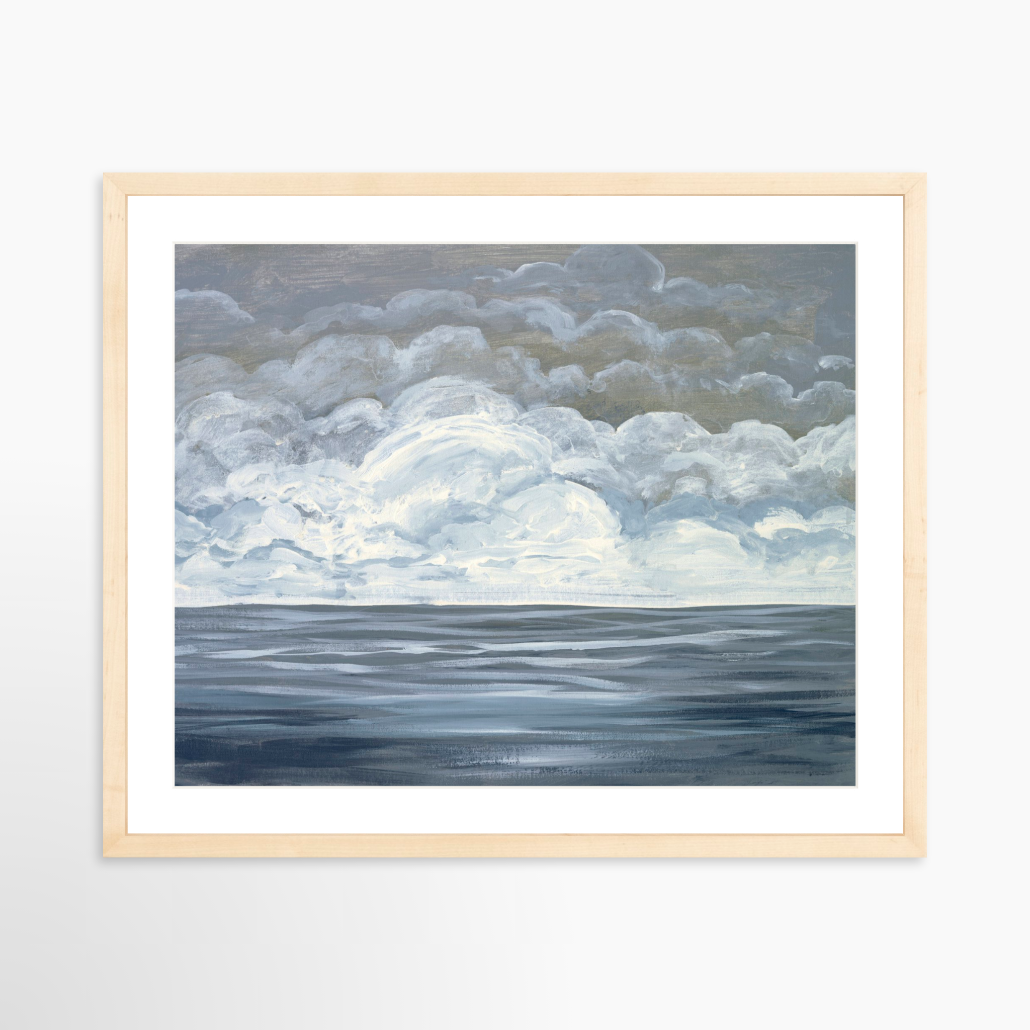 20x16 / Natural Frame + White Mat