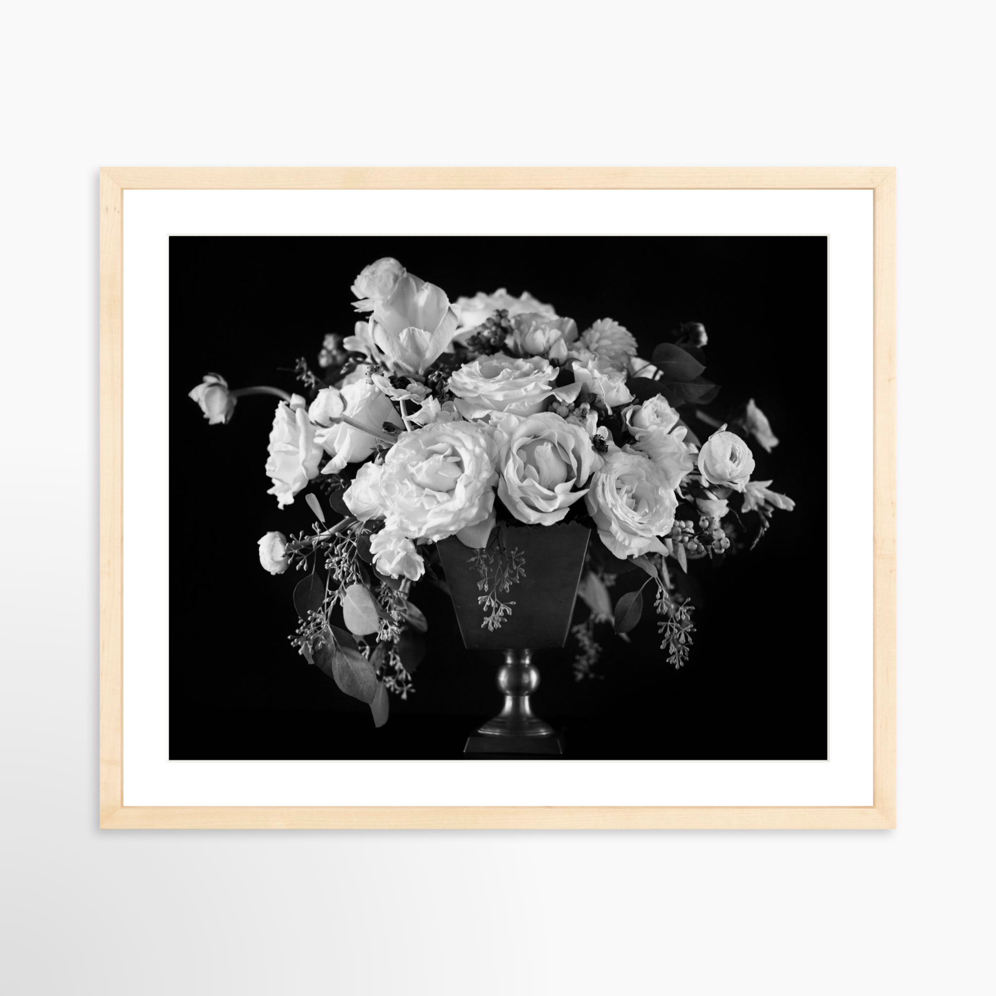 20x16 / Natural Frame + White Mat