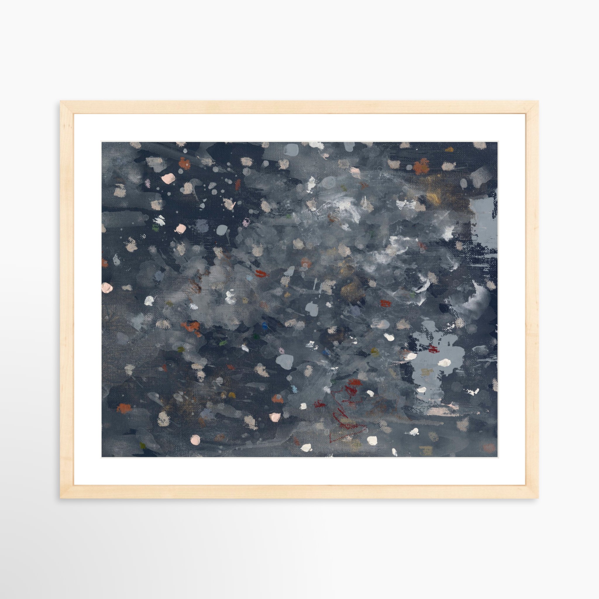 20x16 / Natural Frame + White Mat