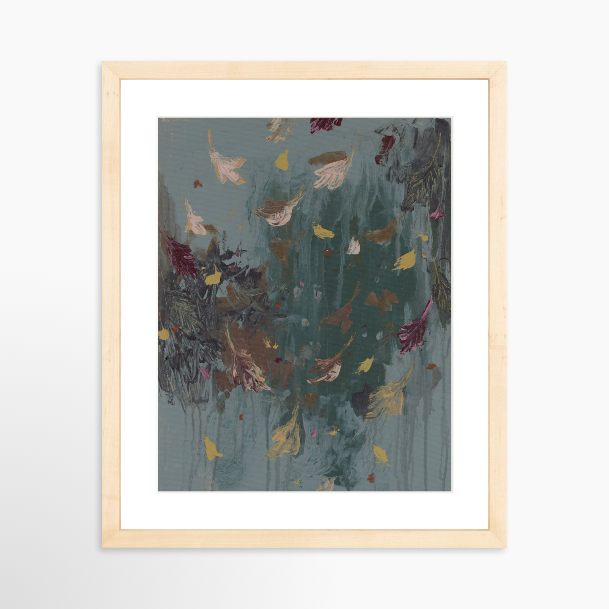 11x14 / Natural Frame + White Mat