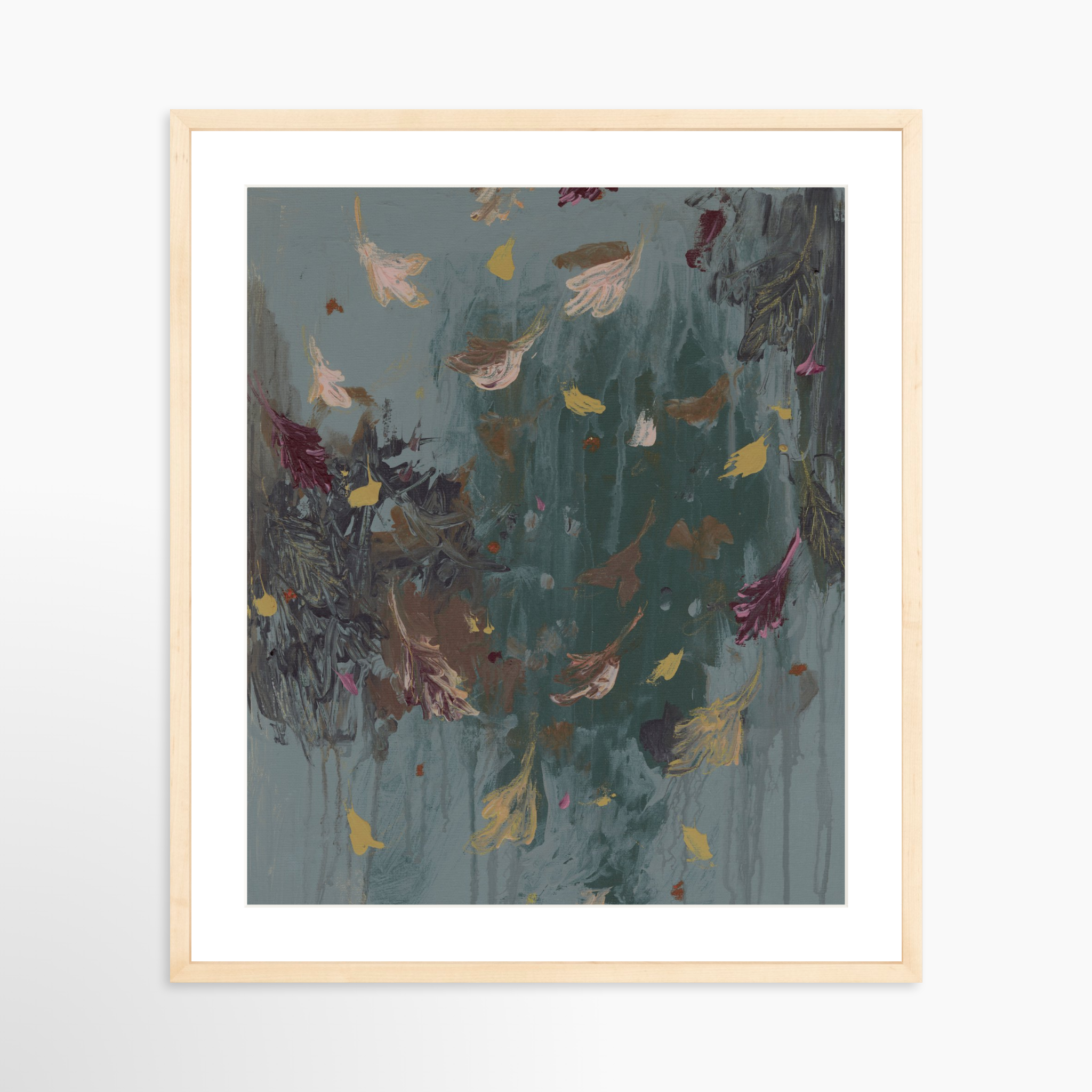 20x24 / Natural Frame + White Mat