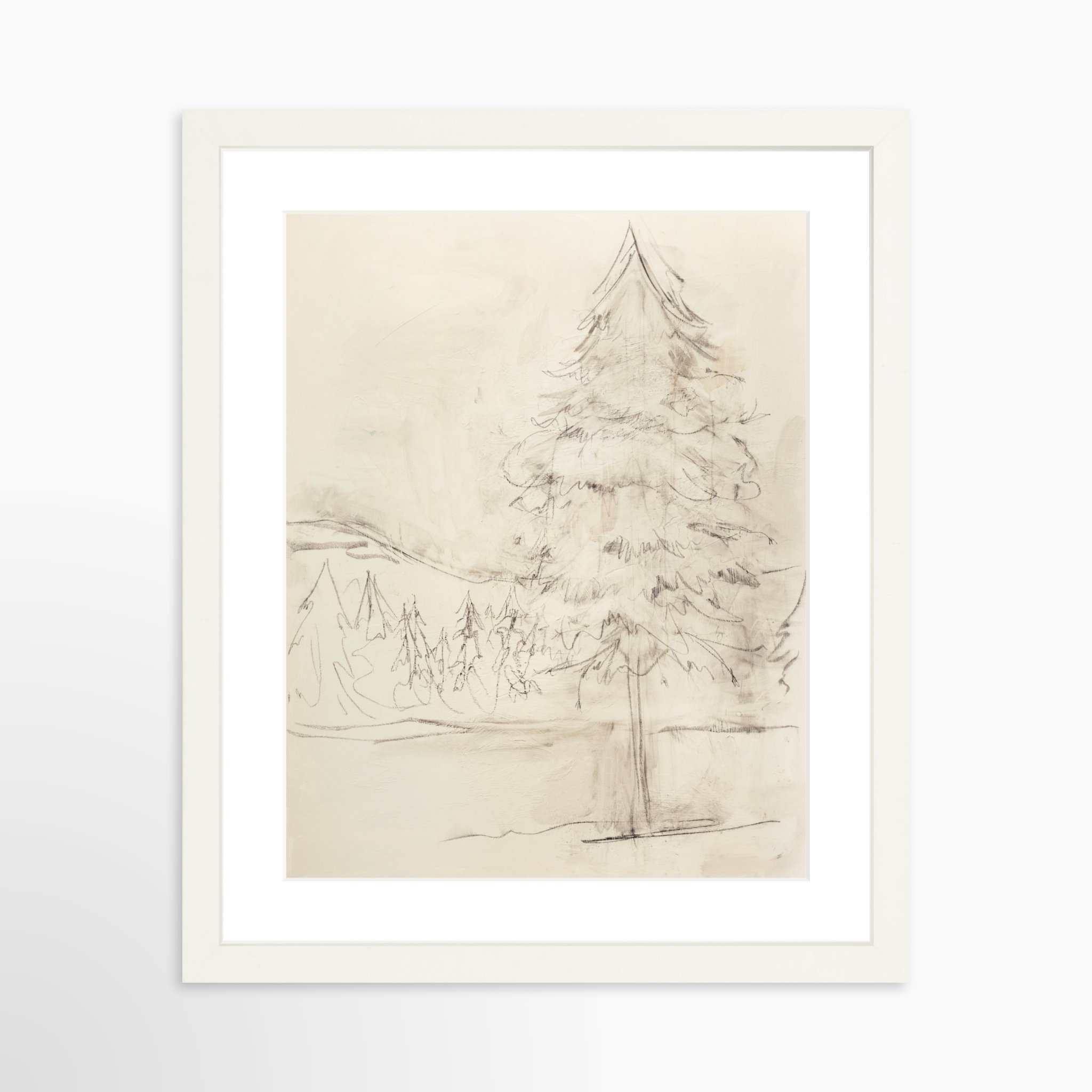 11x14 / White Frame + White Mat