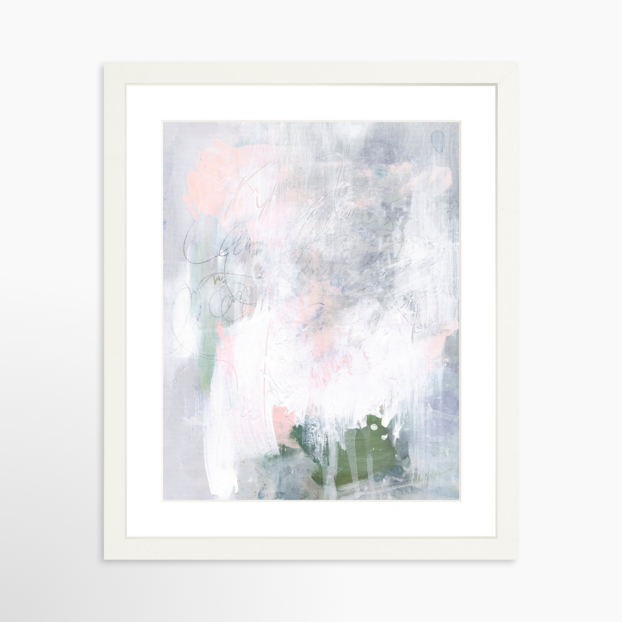 11x14 / White Frame + White Mat