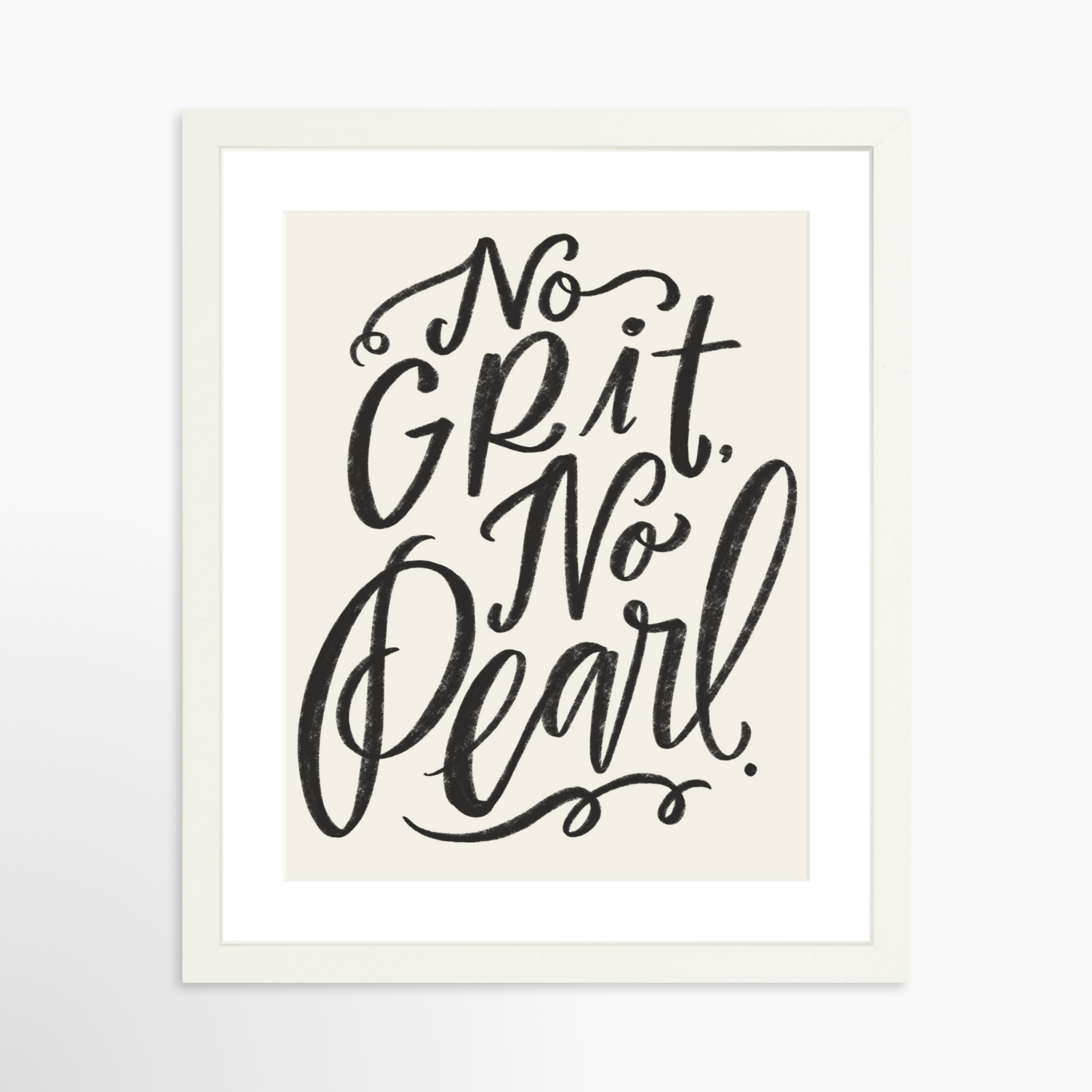 11x14 / White Frame + White Mat