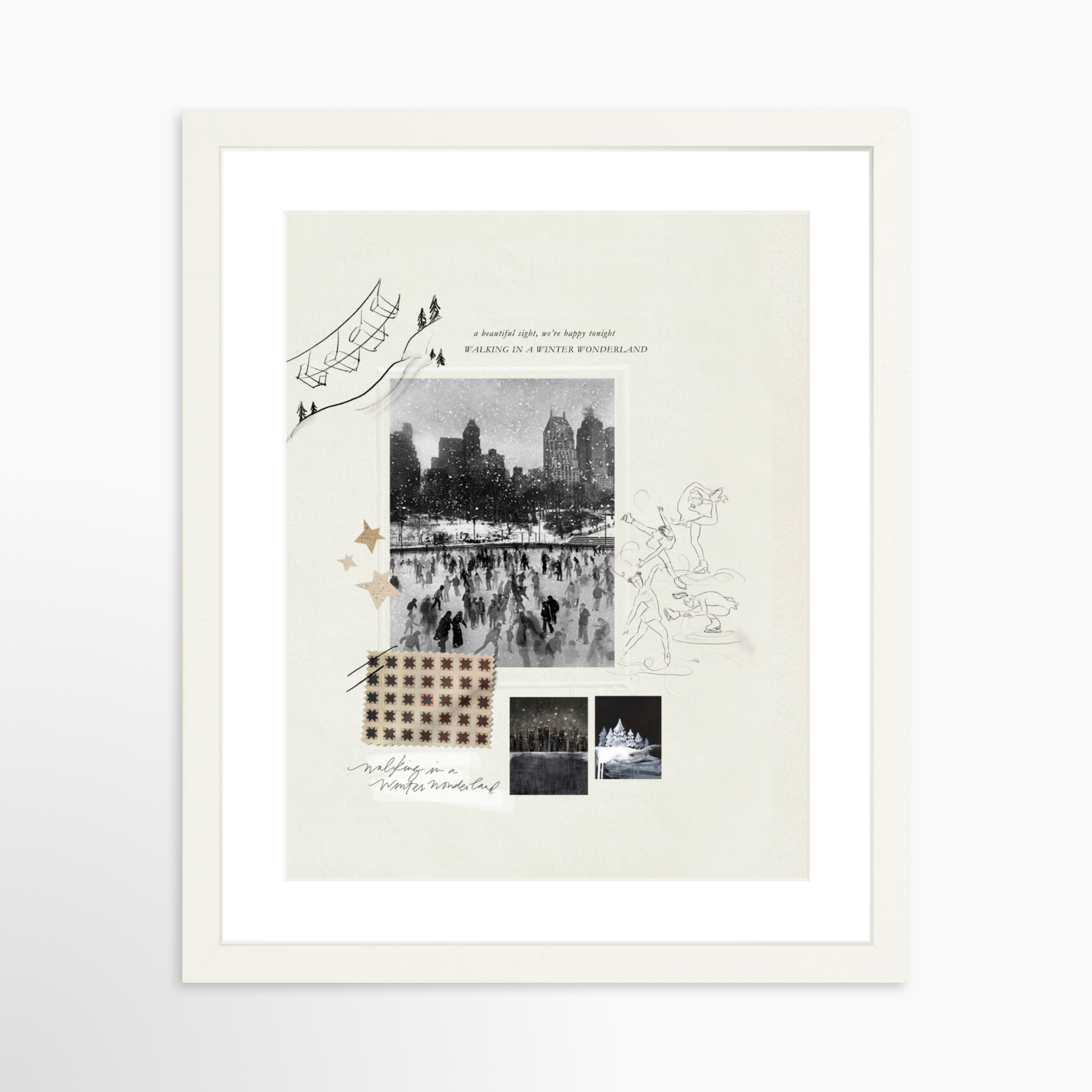 11x14 / White Frame + White Mat