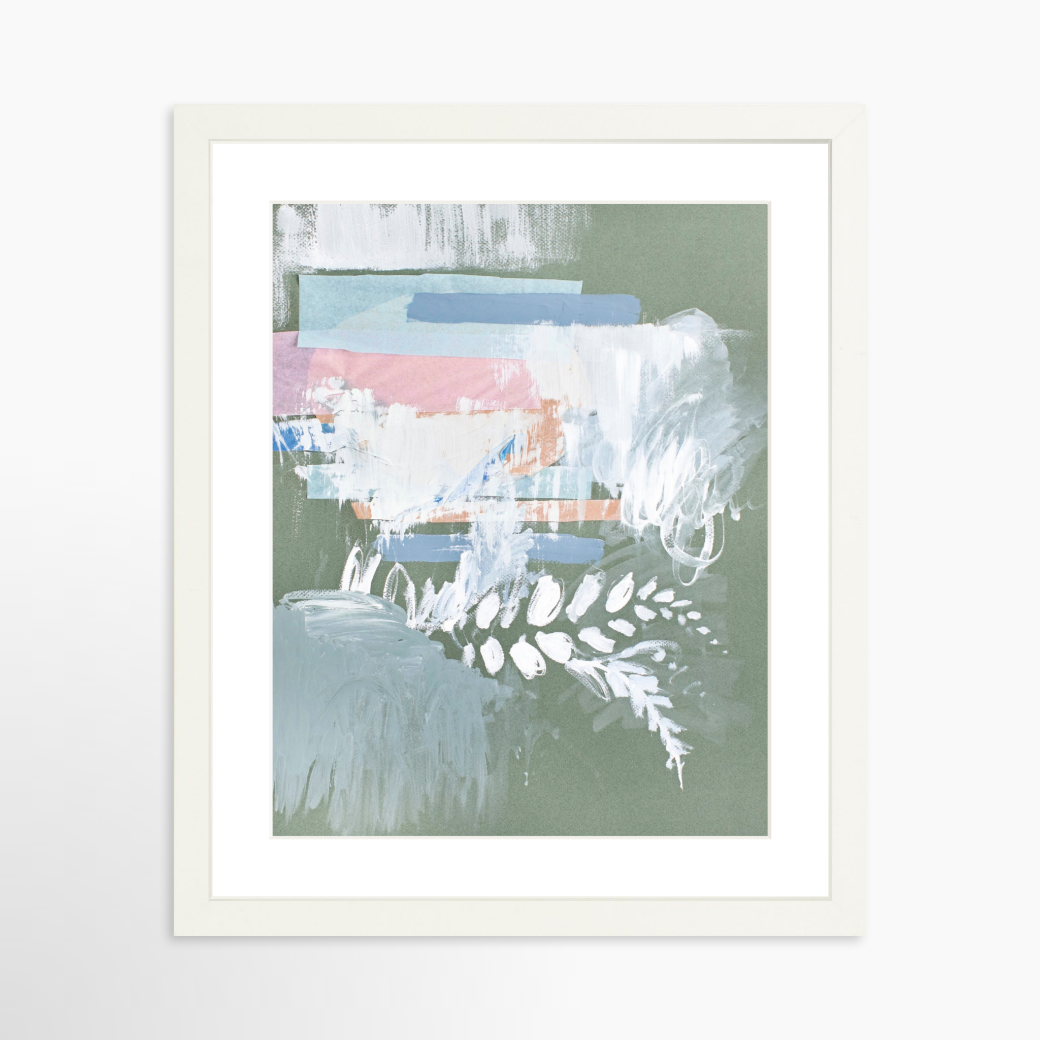 11x14 / White Frame + White Mat