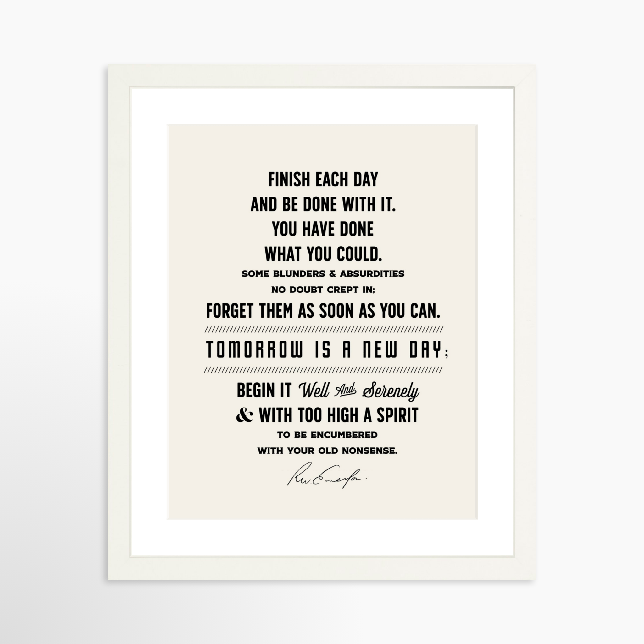 11x14 / White Frame + White Mat