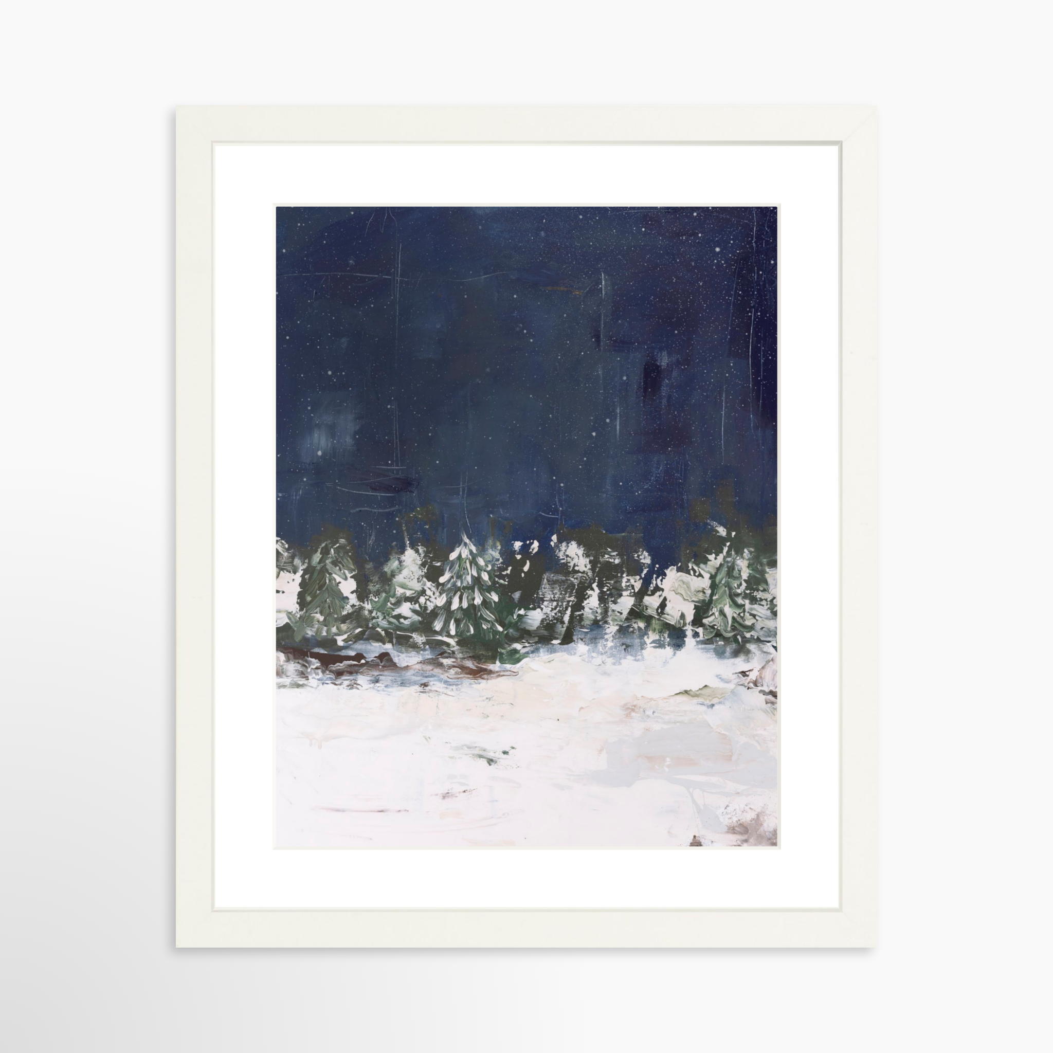 11x14 / White Frame + White Mat