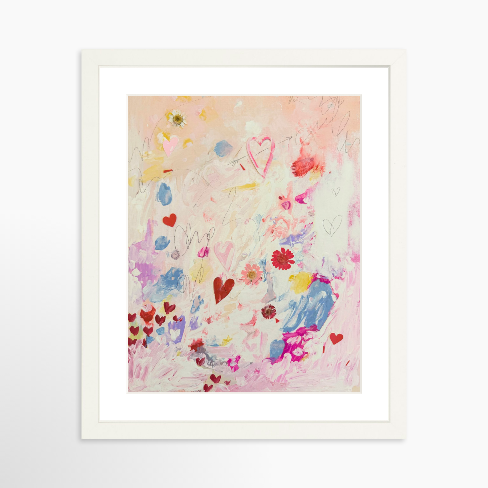 11x14 / White Frame + White Mat