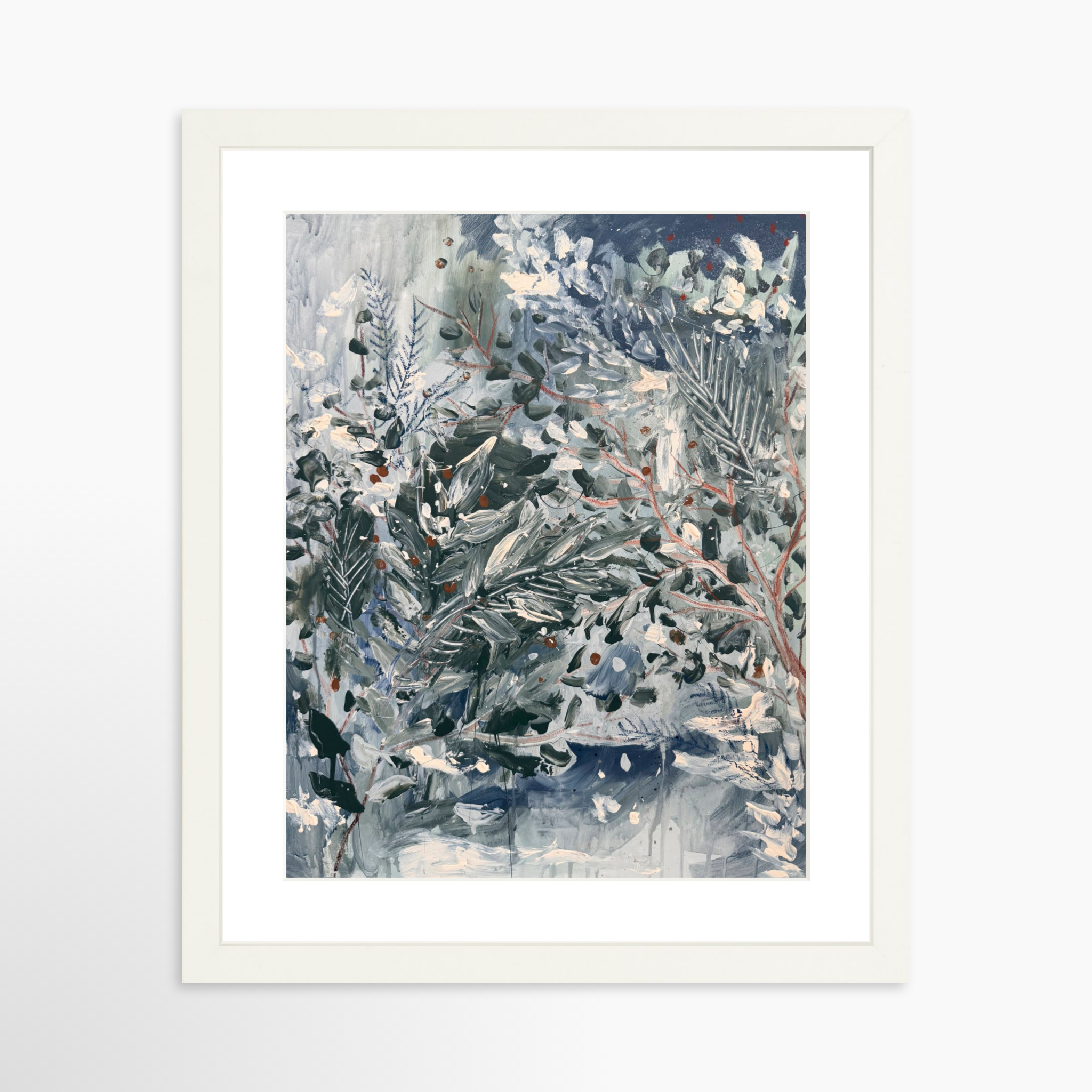 11x14 / White Frame + White Mat