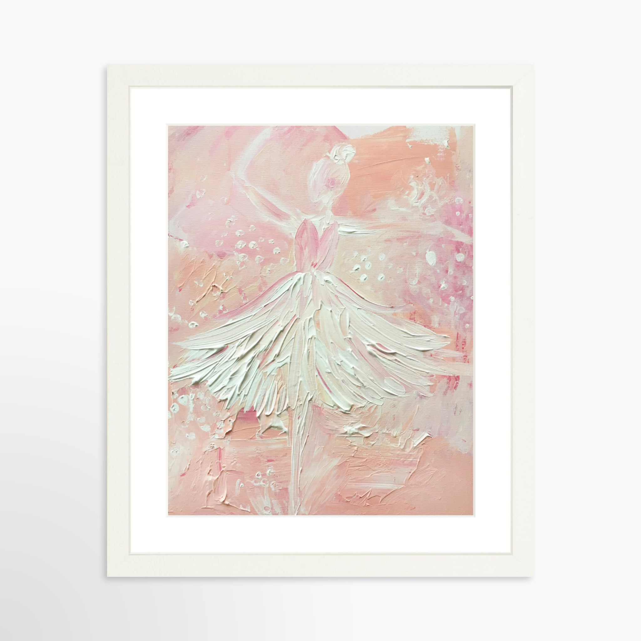 11x14 / White Frame + White Mat