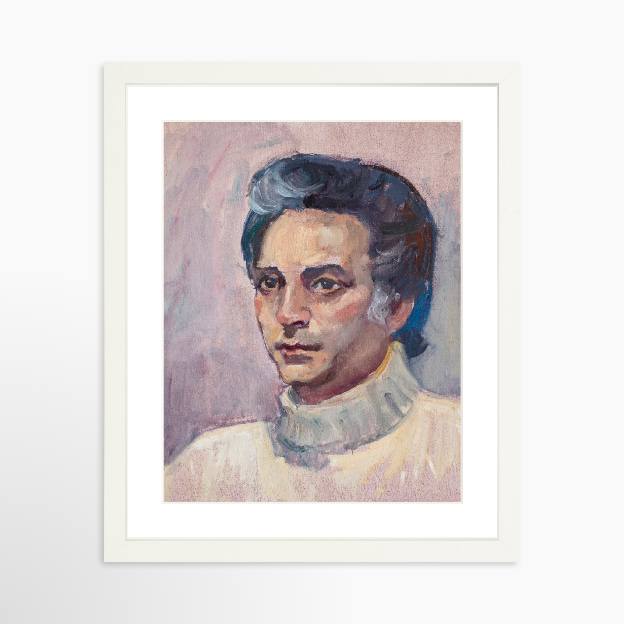 11x14 / White Frame + White Mat