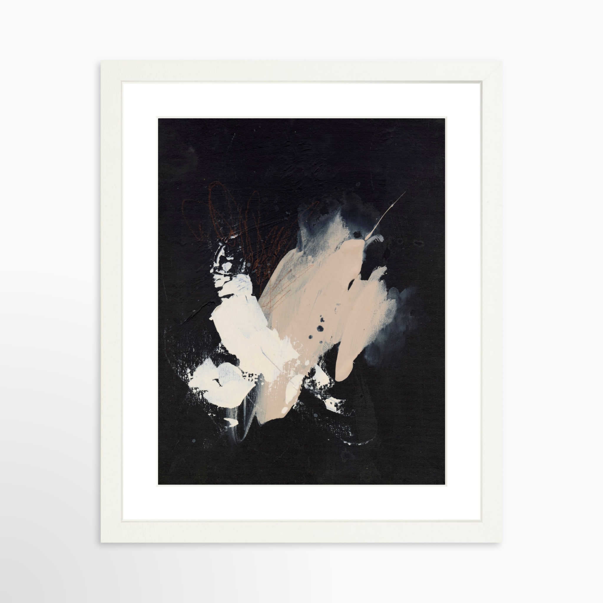 11x14 / White Frame + White Mat