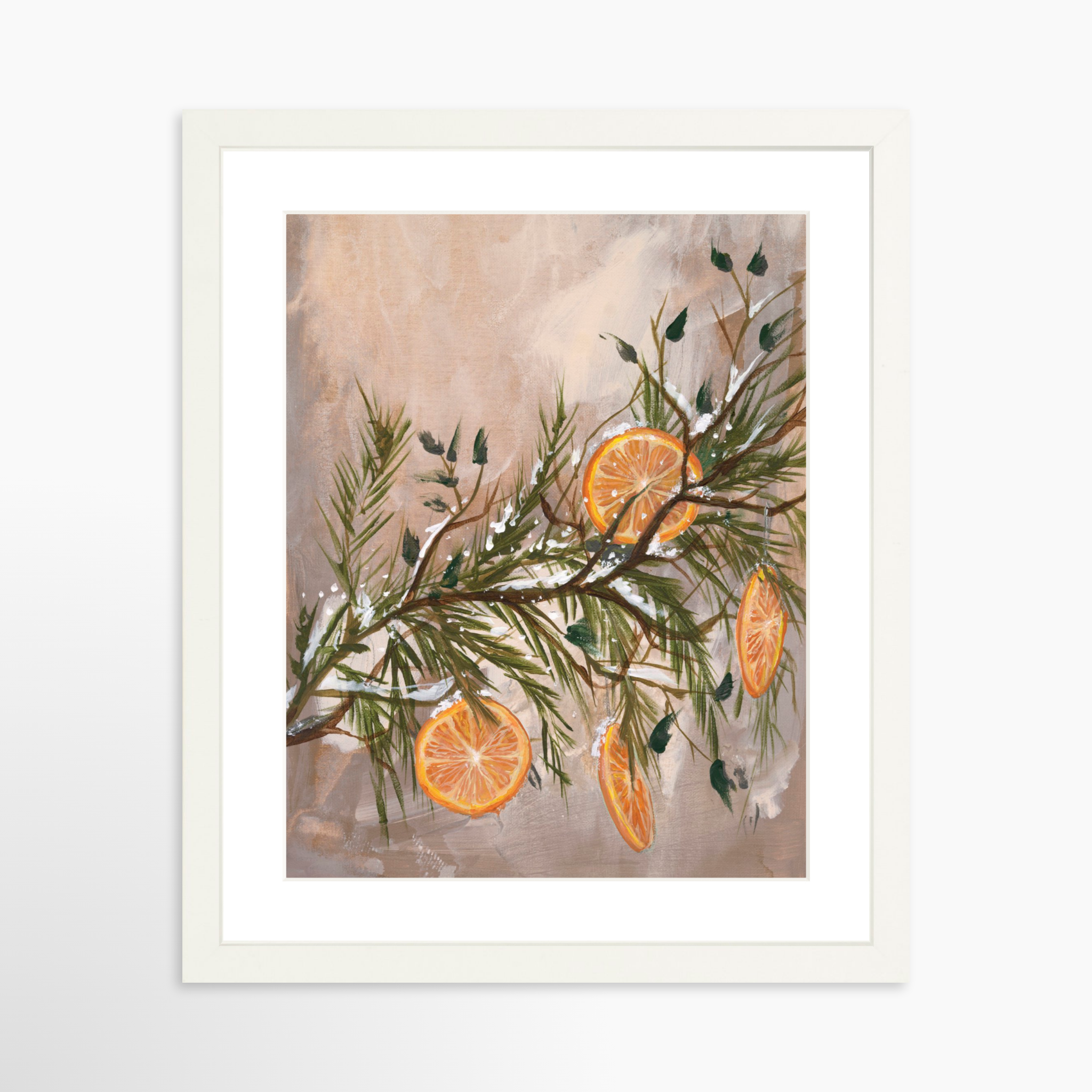 11x14 / White Frame + White Mat