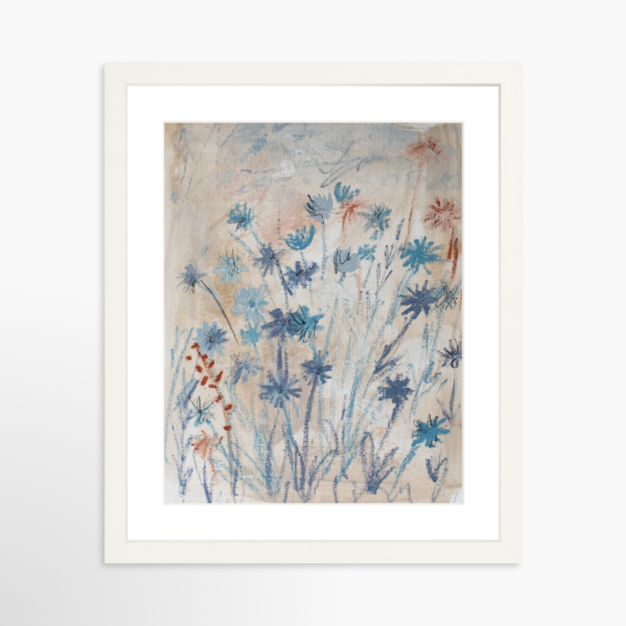 11x14 / White Frame + White Mat