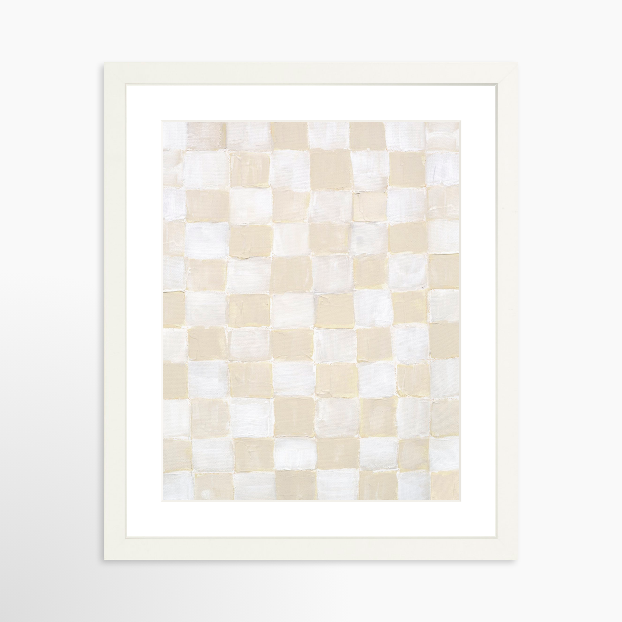 11x14 / White Frame + White Mat