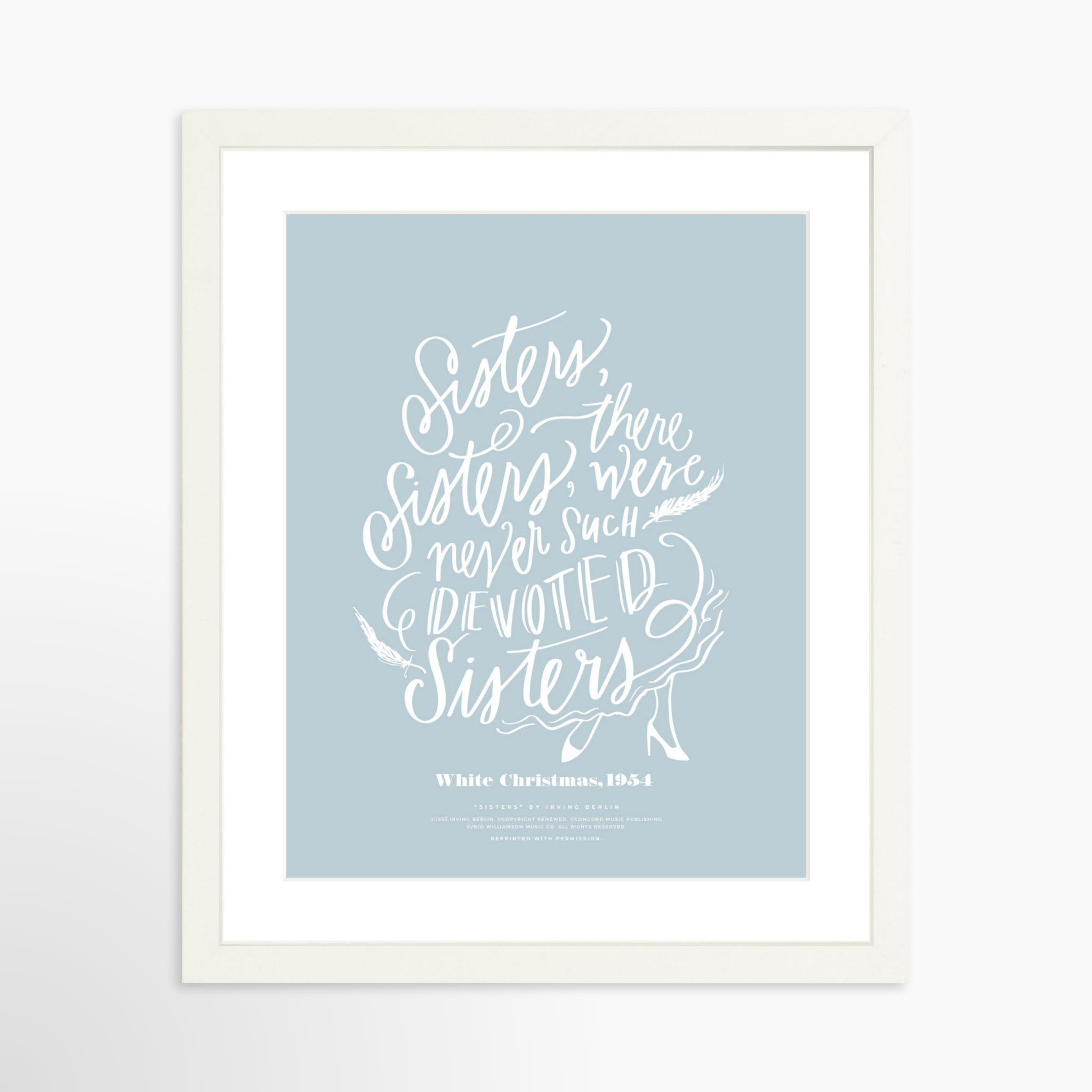 11x14 / White Frame + White Mat