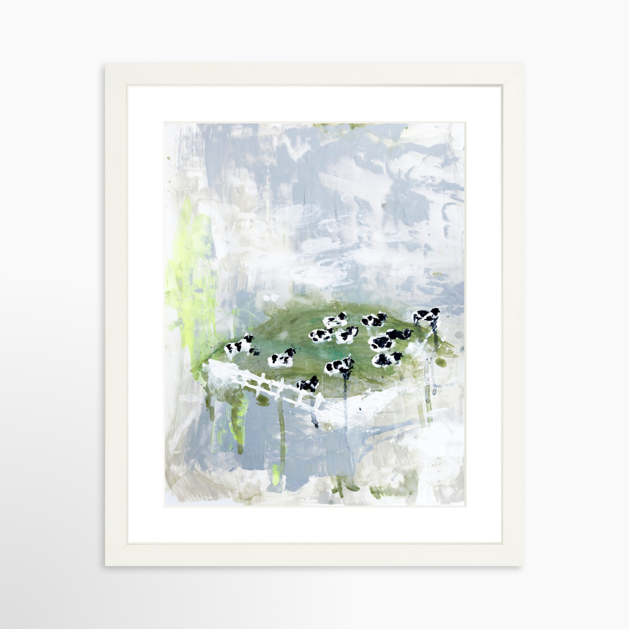 11x14 / White Frame + White Mat