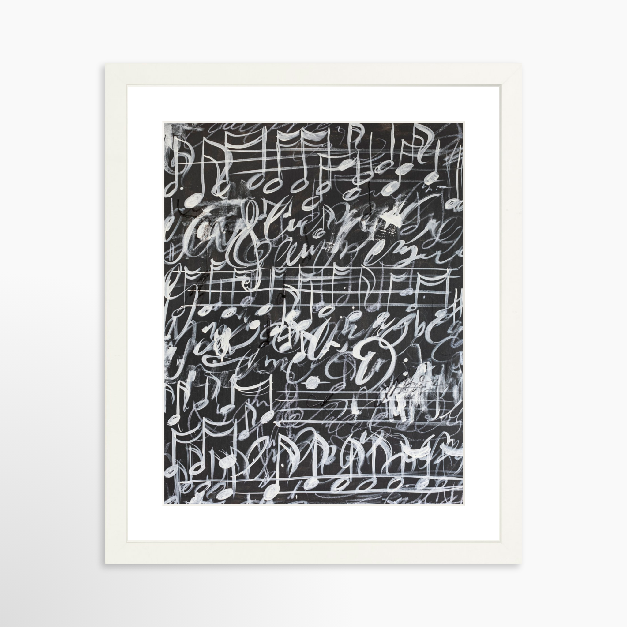 11x14 / White Frame + White Mat